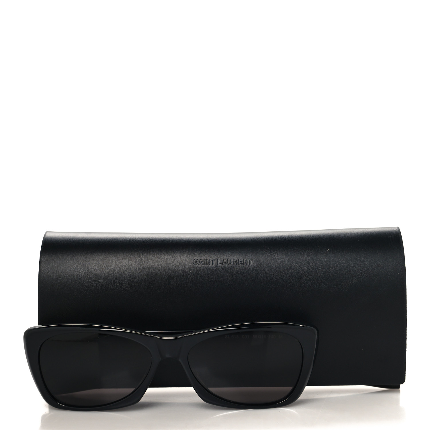 SAINT LAURENT Acetate Cat Eye Sunglasses SL 613 Black
