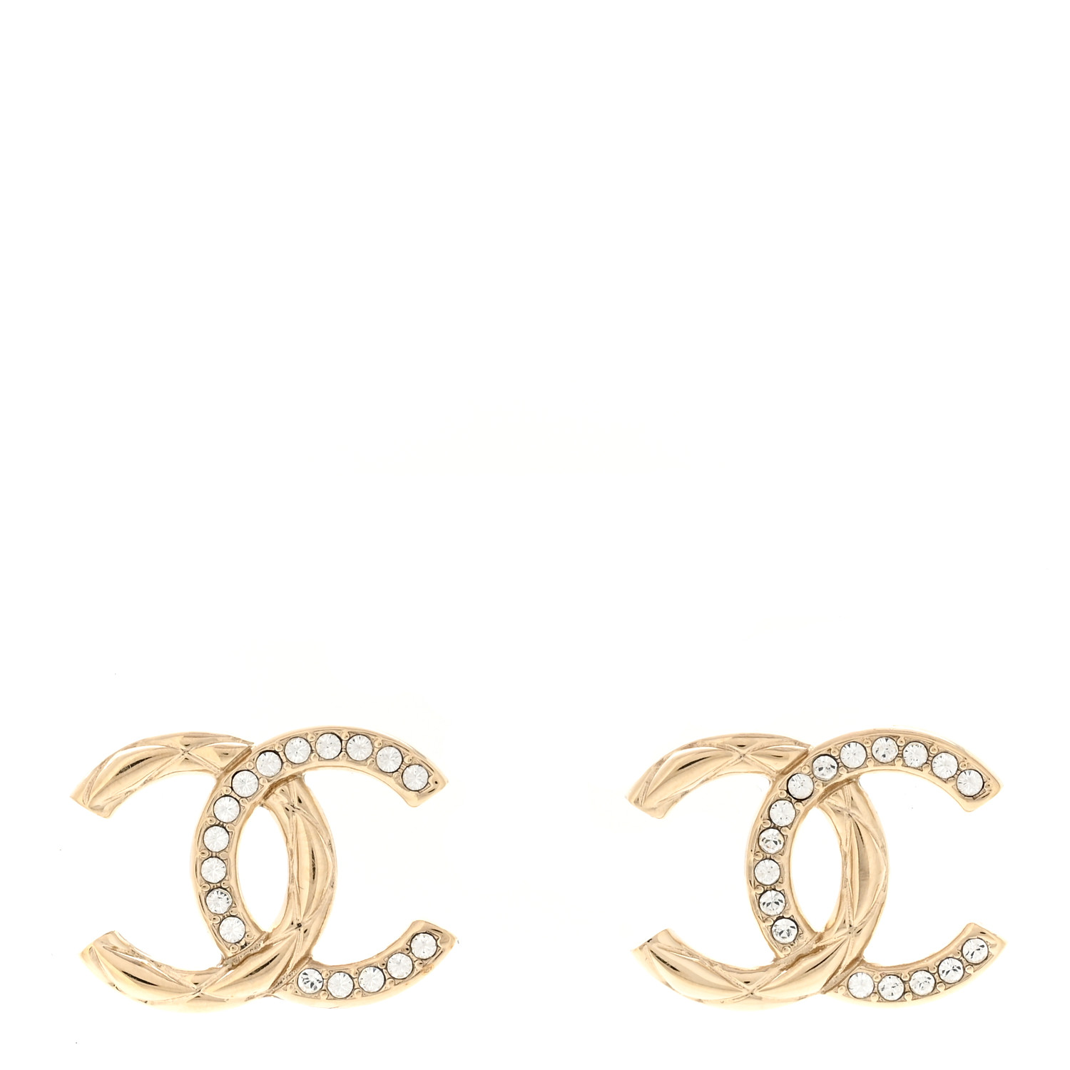 CHANEL ゴールド バレッタ クリスタル付き e3f7c362e7be9e84a93bd63d79796c