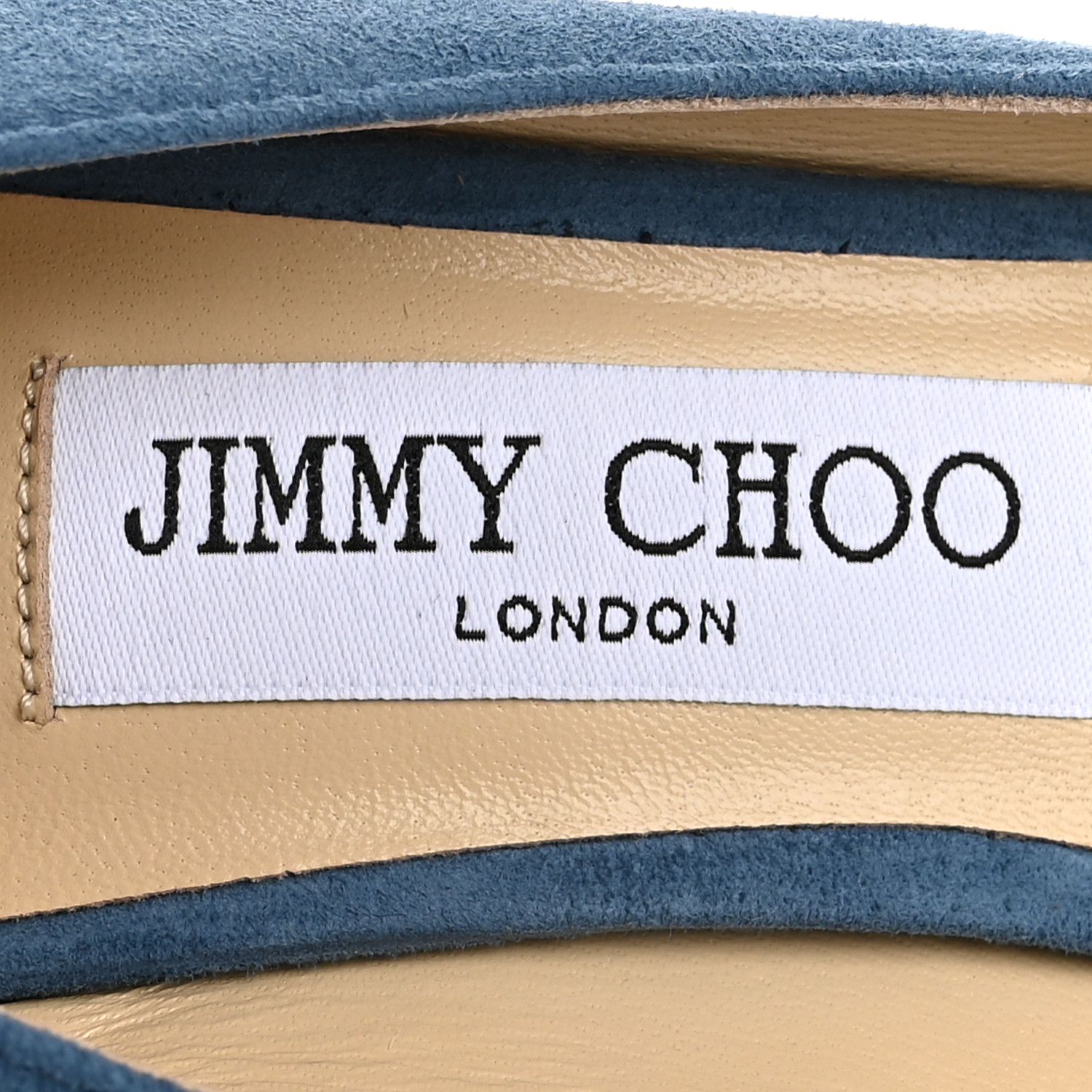 JIMMY CHOO Suede Romy 85 Pumps 36.5 Butterfly Blue 1637325