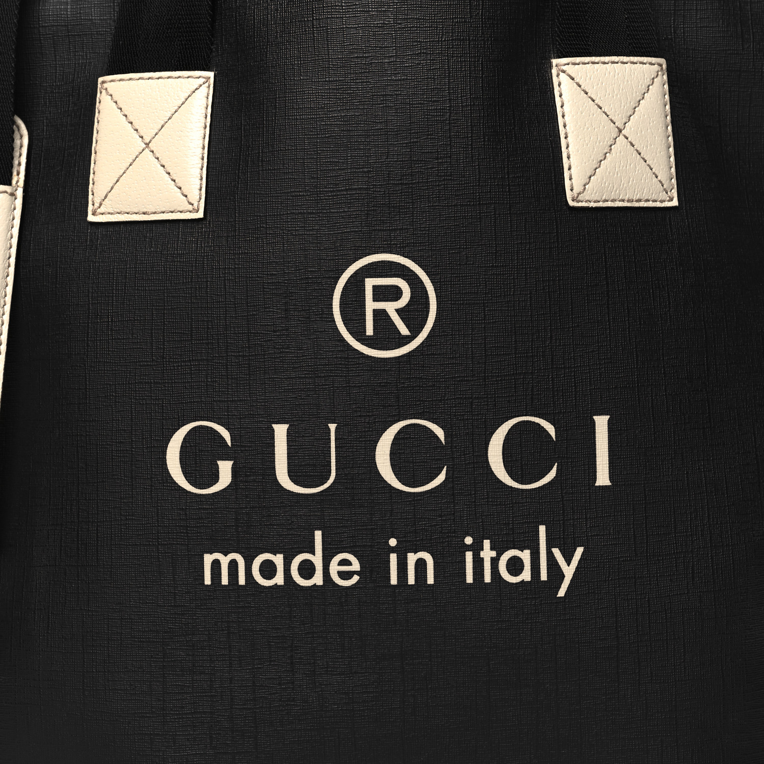 GUCCIのハンドバッグ(MADE IN ITALY) GUCCI Coated Canvas Large Logo Tote Black 1634257 | FASHIONPHILE