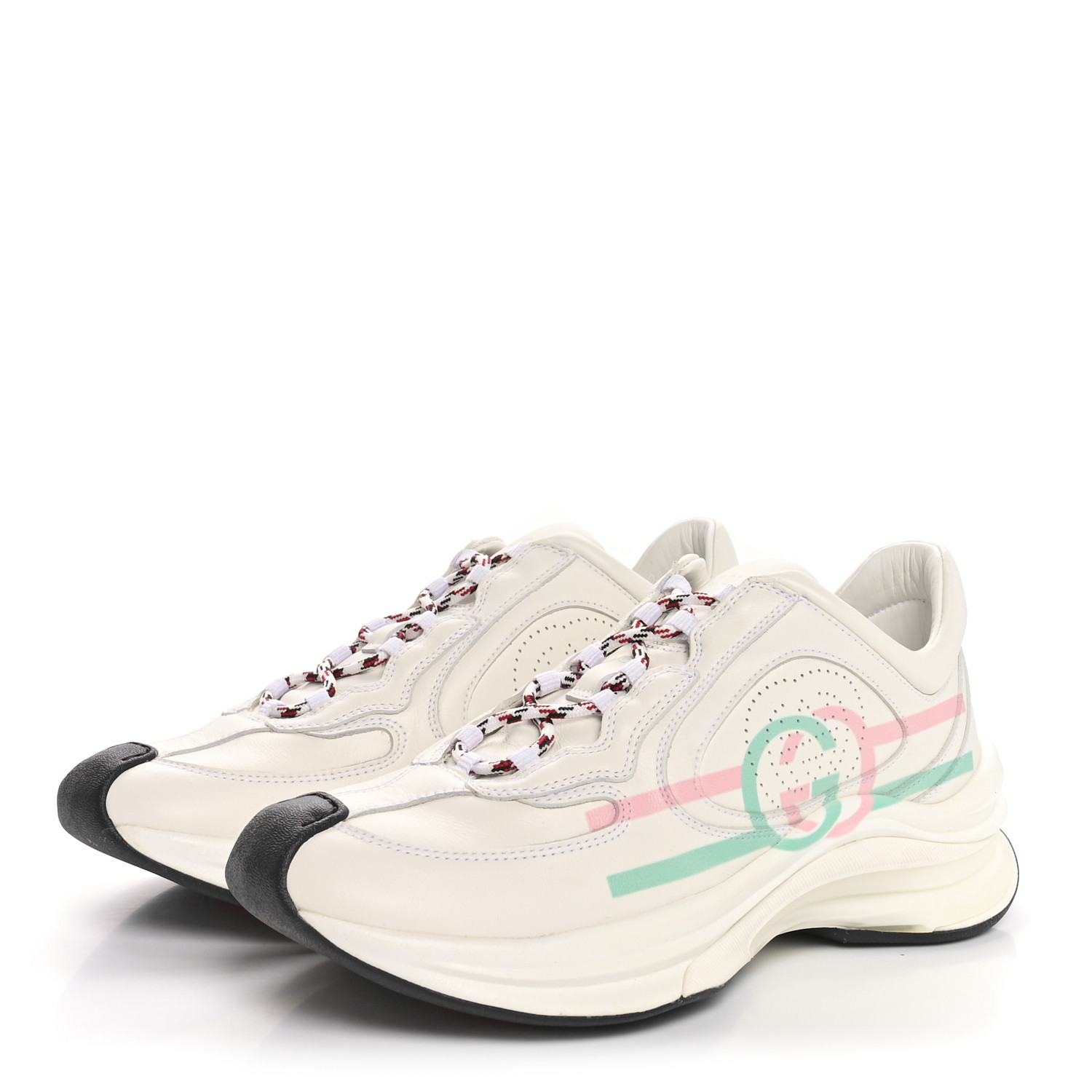 スニーカー GUCCI White Suede And Fabric Sneakers Web Stripe suede-trimmed sneakers in white - Gucci | Mytheresa