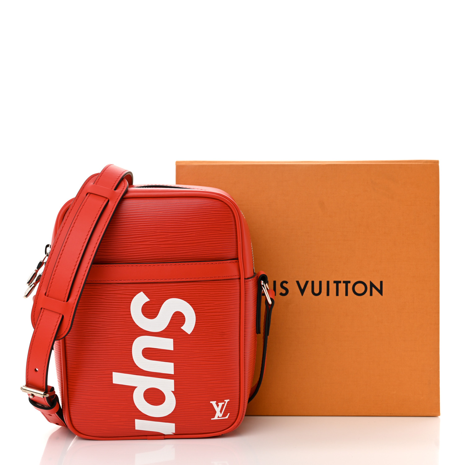 限定コラボ♪【LOUIS VUITTON × SUPREME】Danube Epi PM Red Louis Vuitton LV x Supreme Messenger Danube Epi PM Bag Red