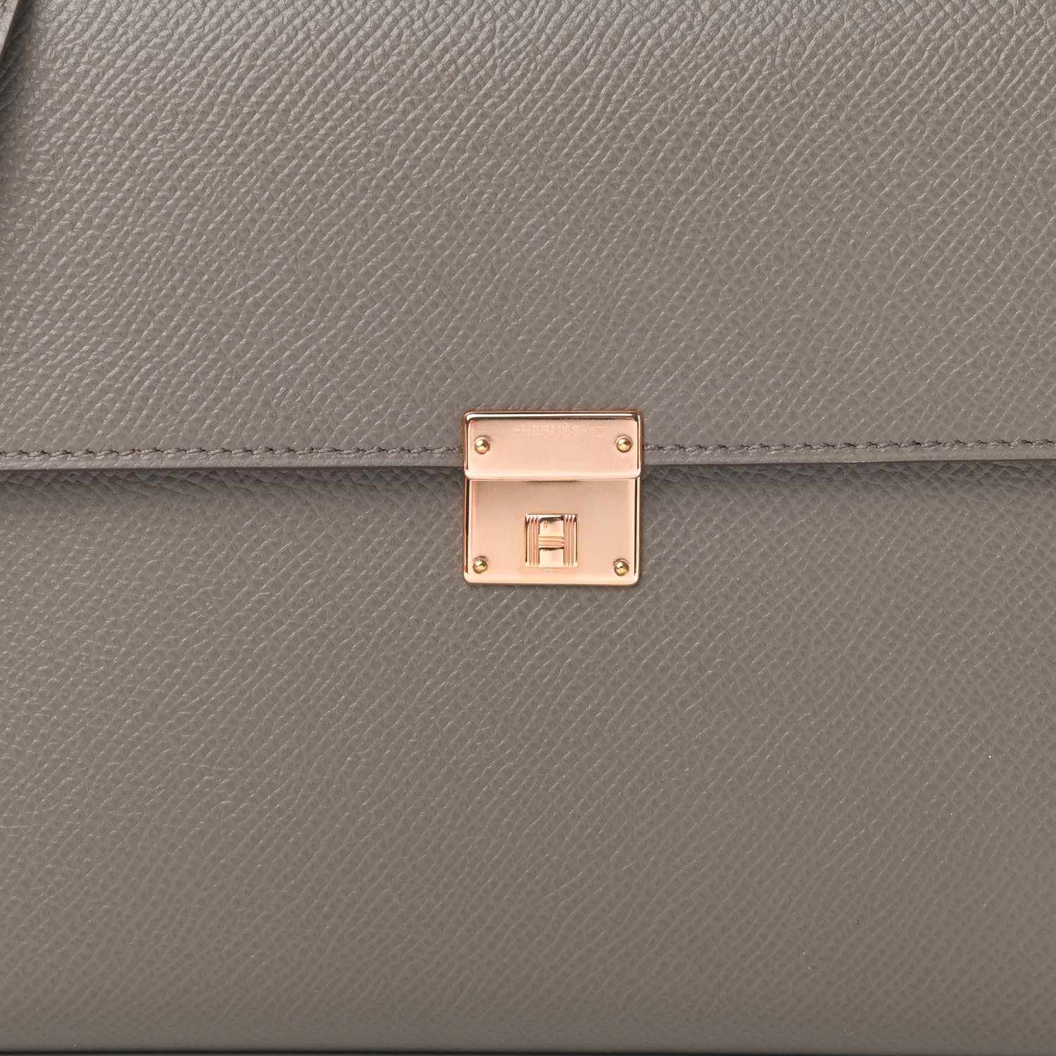 HERMES Epsom Clic 16 Wallet Etain 717626 | FASHIONPHILE