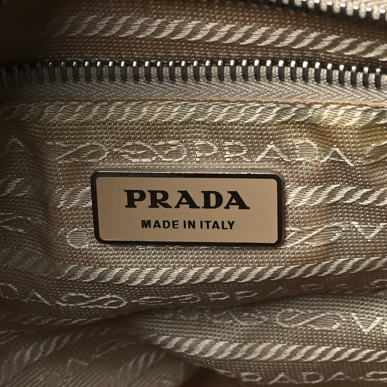 PRADA Tessuto Nylon Messenger Bag Beige 1496764 | FASHIONPHILE