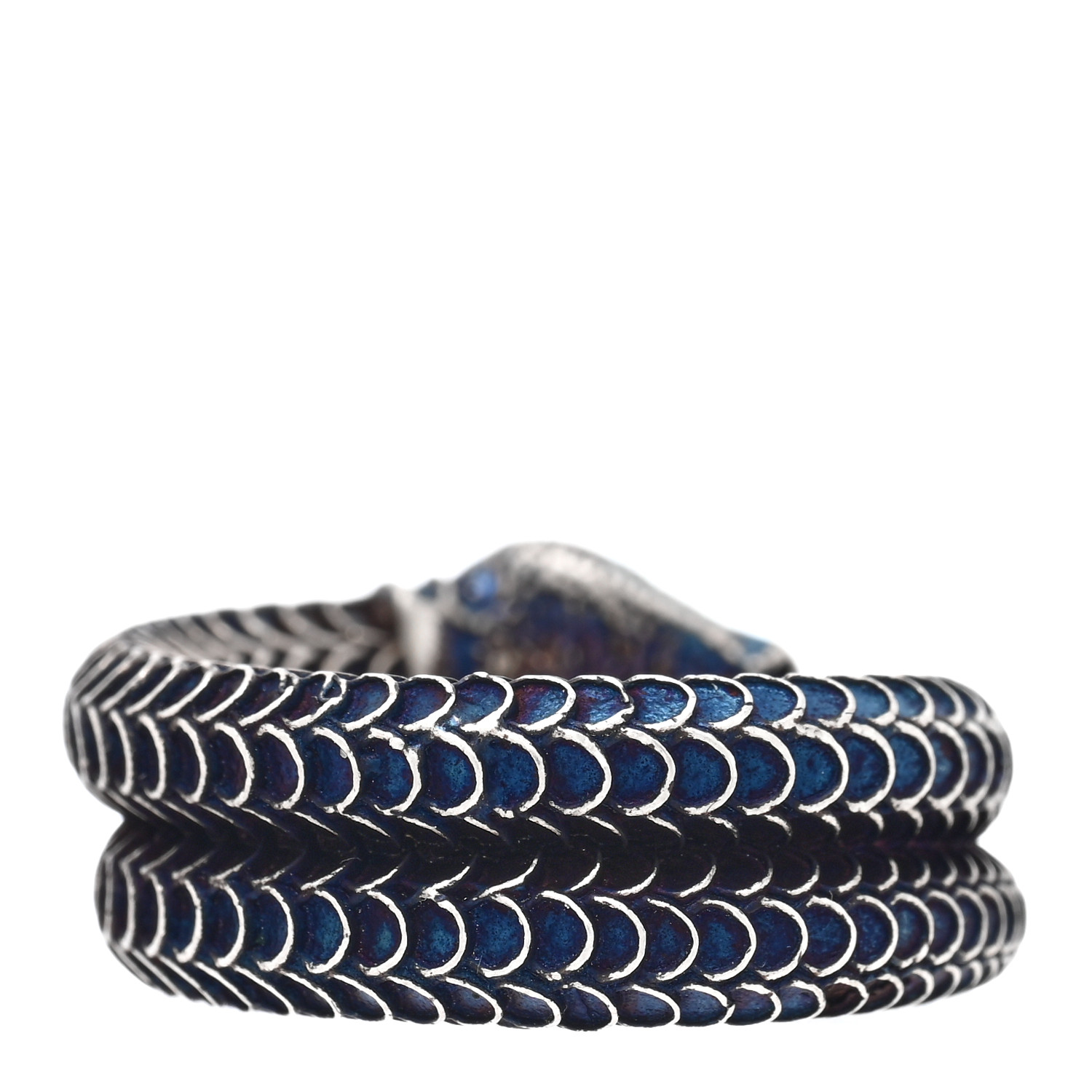 GUCCI Sterling Silver Gucci Garden Snake Ring 52 6 1501928