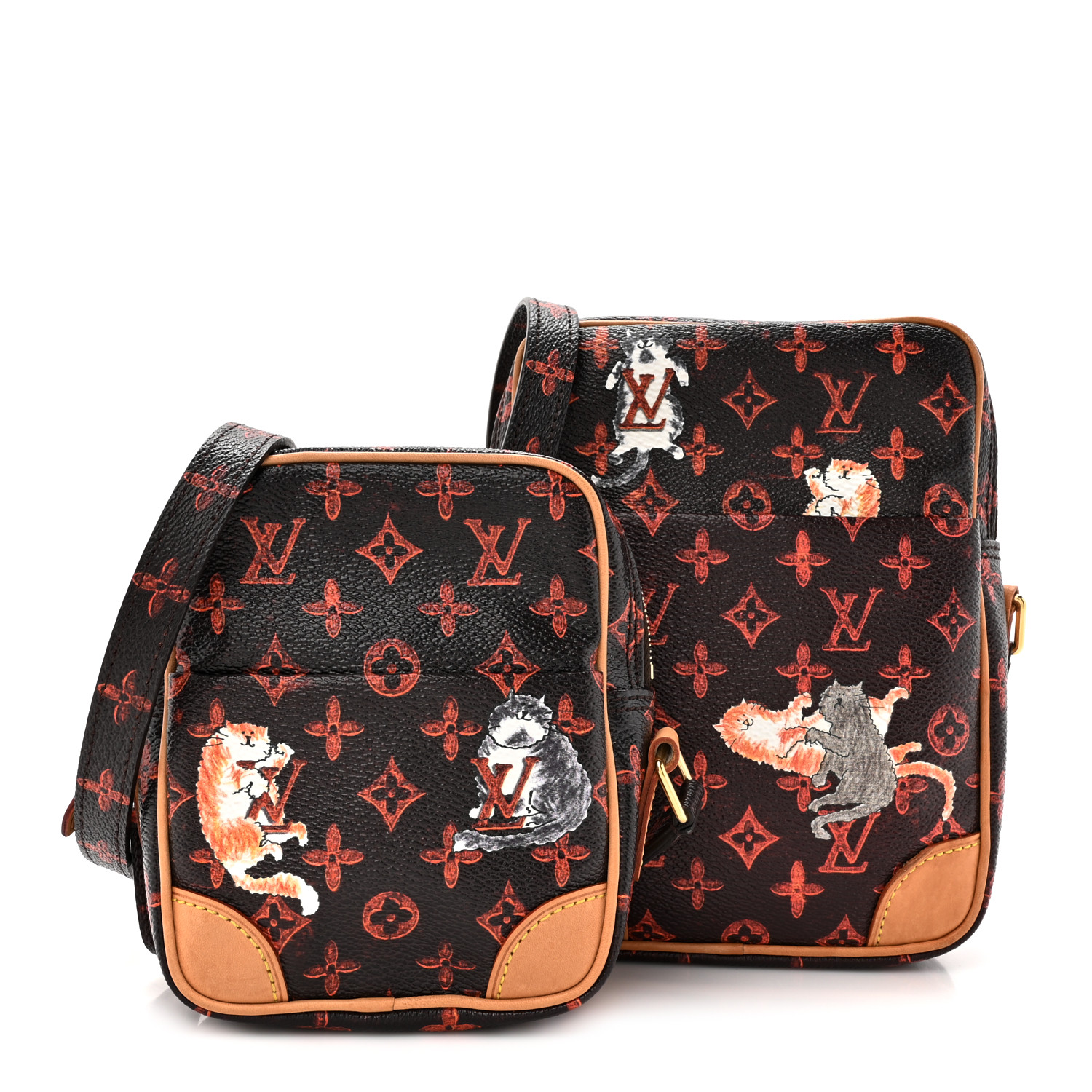 ◆希少◆VINTAGE◆関送込【LOUIS VUITTON】Catogram Paname PM LOUIS VUITTON Catogram Paname Set Marron 1543376 | FASHIONPHILE