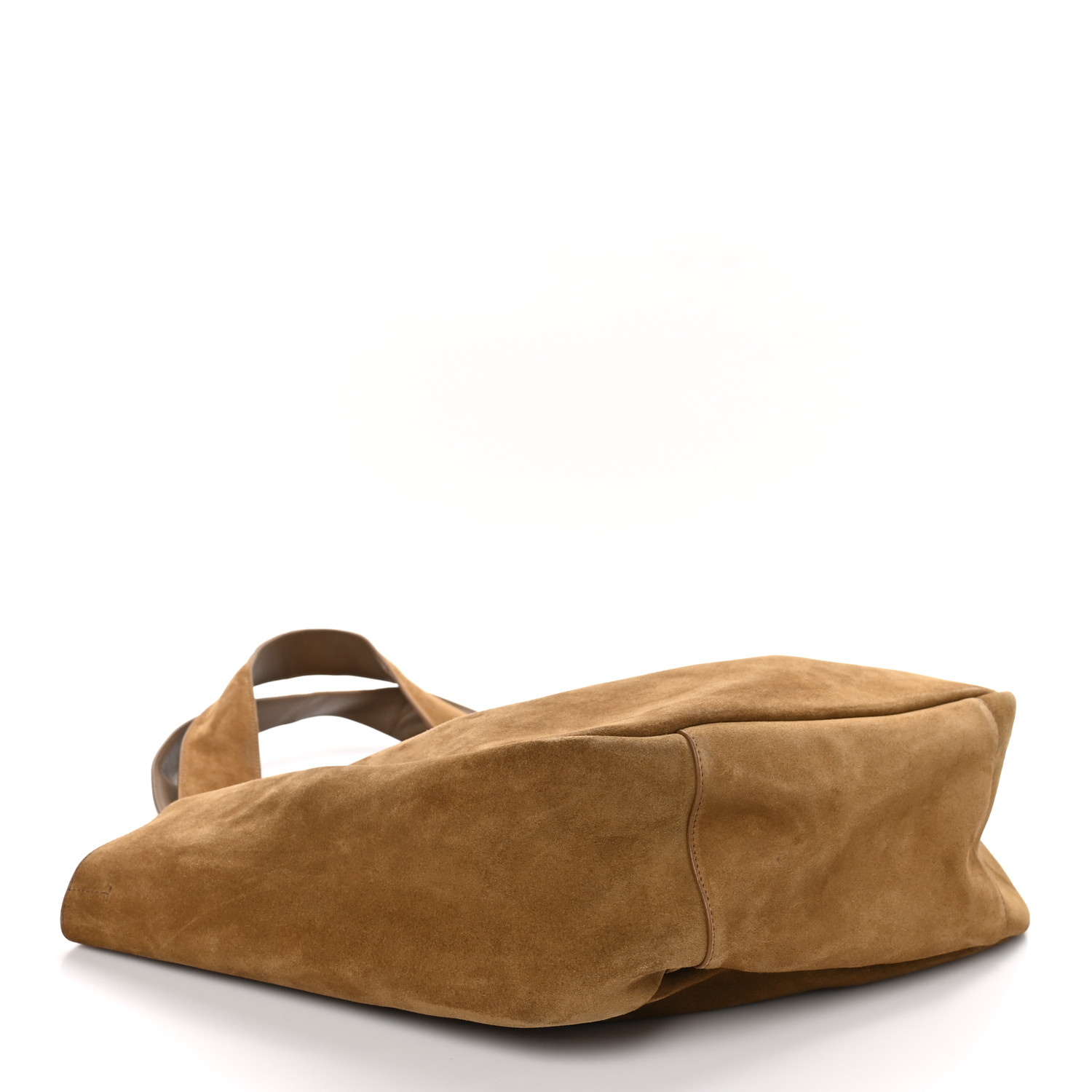 SAINT LAURENT Suede Bea Tote Caramel Cognac 1526221