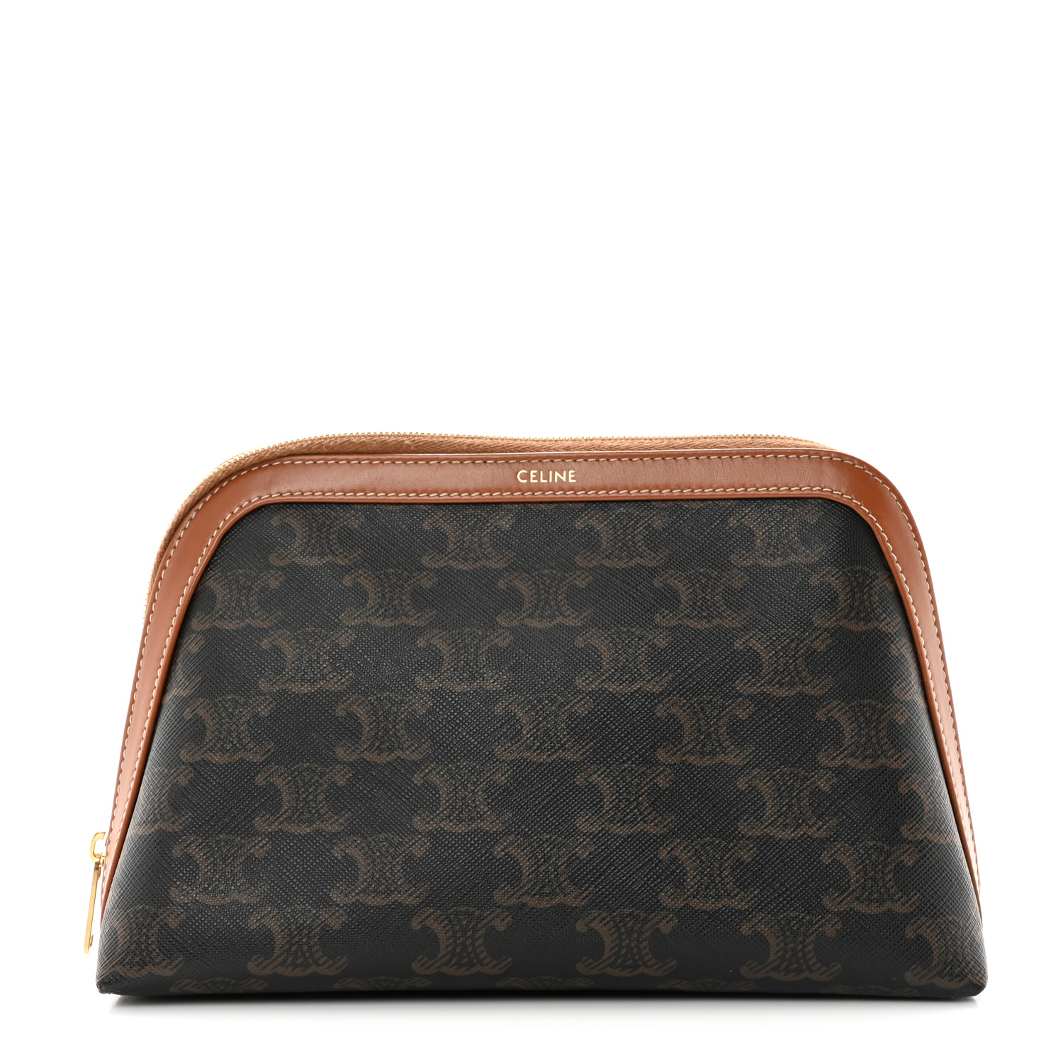 【CELINE】POUCH IN TRIOMPHE CANVAS●10L972DQB04LU Celine Pochette In Triomphe Tan Shoulder Bag 10L972DQB.04LU