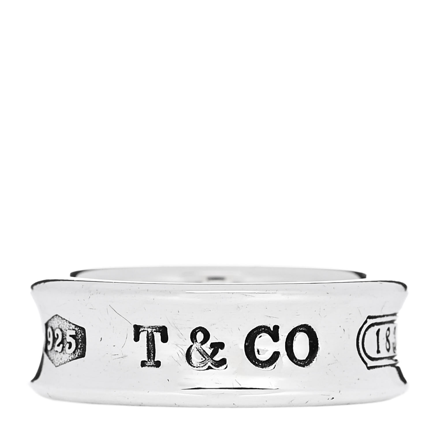 TIFFANY Sterling Silver 1837 Band Ring 54 7 1692108