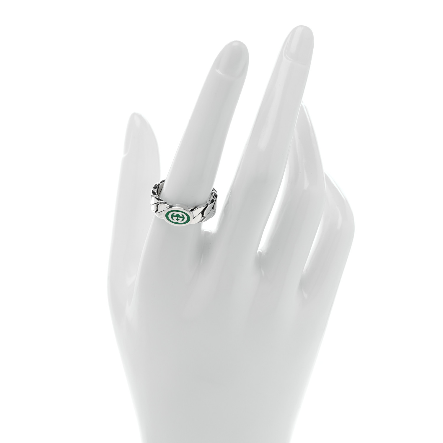 GUCCIリング Brandol / GUCCI グッチ 指輪 ヴィンテージ ロゴ リング 7号