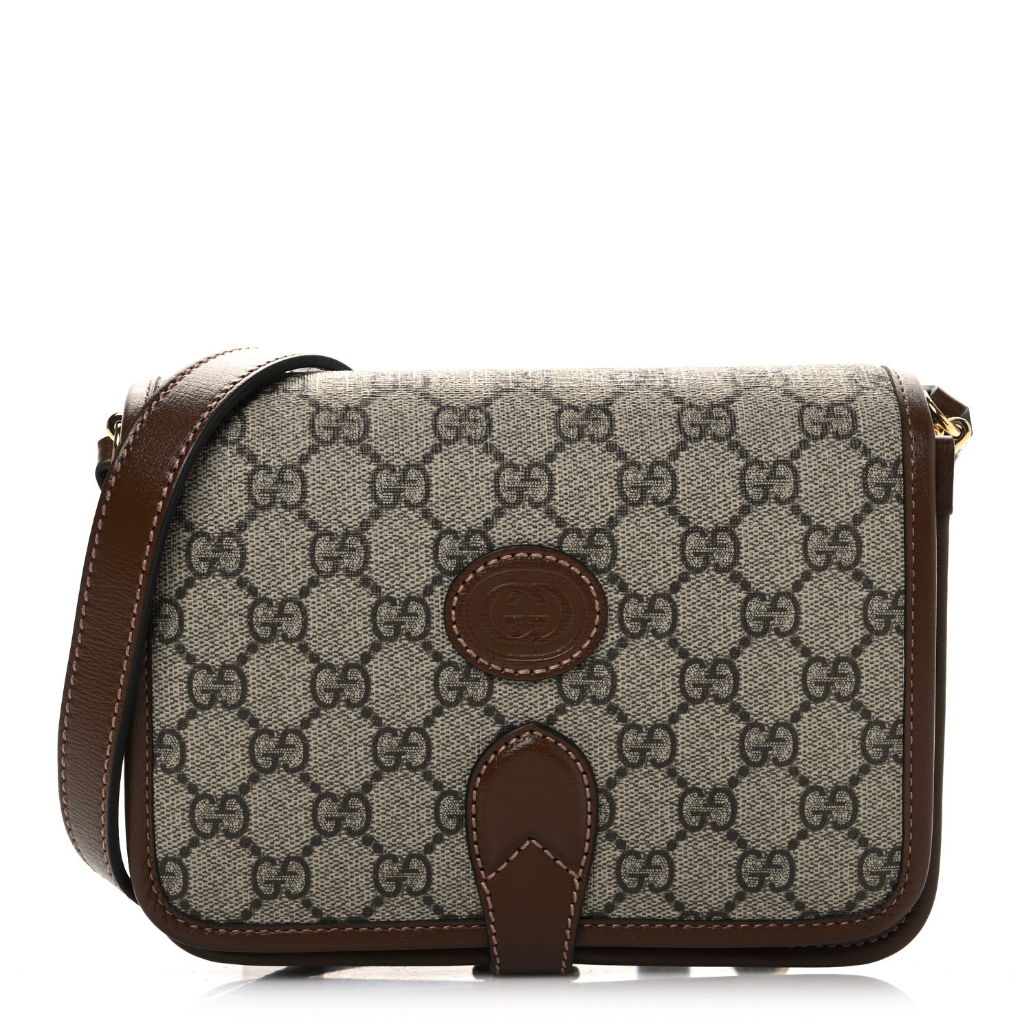 GUCCI GG Supreme Monogram Azalea Calfskin Mini Retro