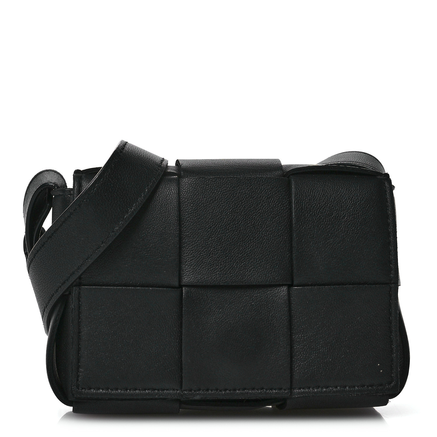 ショルダーバッグ CASSETTE MINI CROSSBODY BAG IN MAXI INTRECCIATO BOTTEGA VENETA Lambskin Maxi Intrecciato Extra Mini Cassette