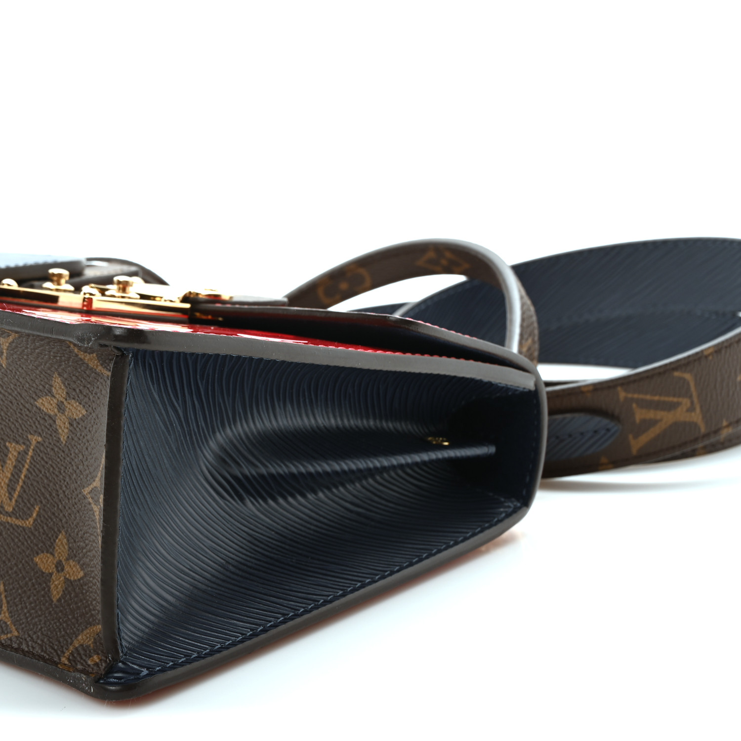 LOUIS VUITTON Vernis Epi Monogram Spring Street Scarlet
