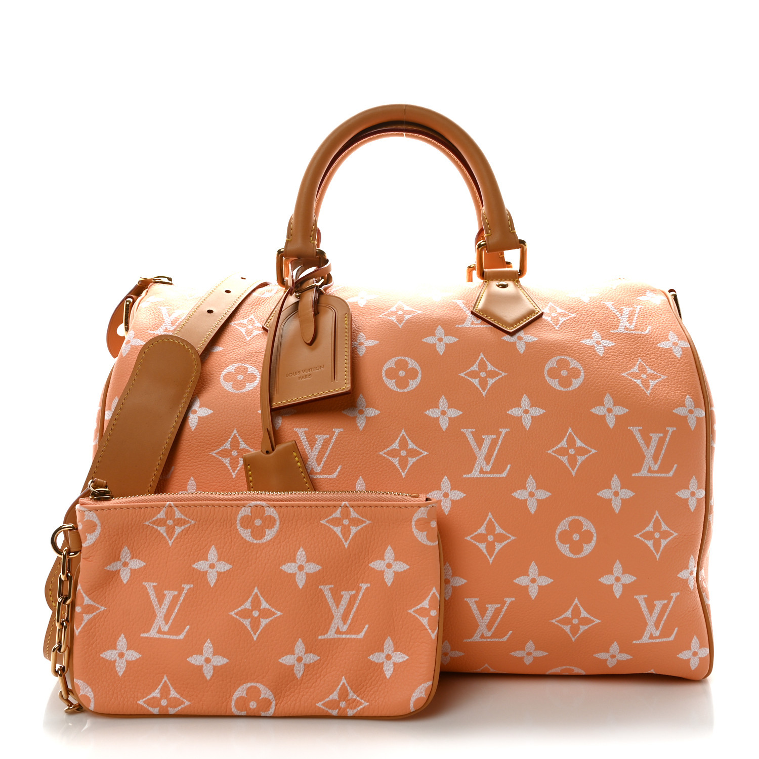 LOUIS VUITTON Calfskin Monogram Speedy P9 Bandouliere 40