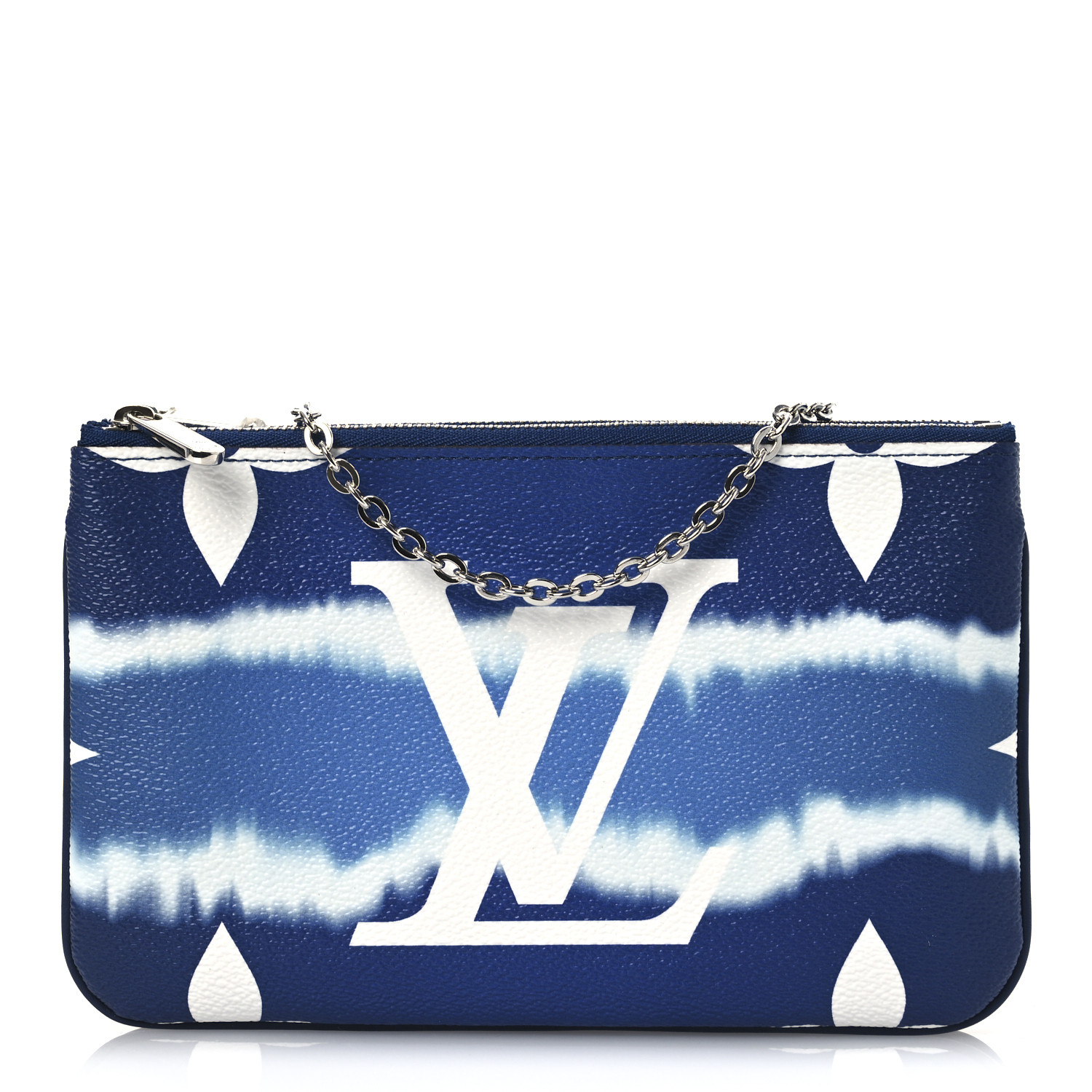 Louis Vuitton ダブルジッパー ショルダーバッグ 今日特価】LV Double Zipper Mahjong Bag [Denim Grey 25cm