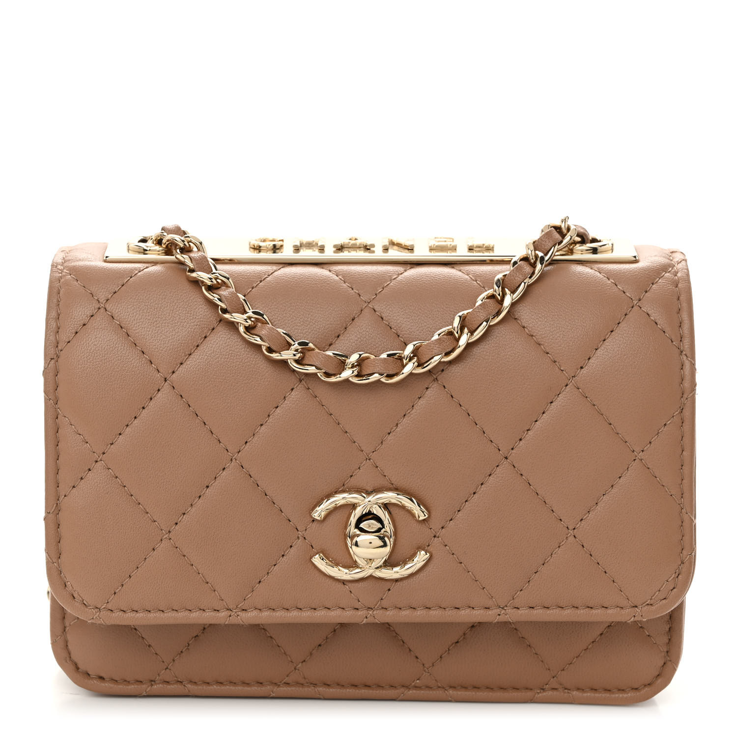 ショルダーバッグ・ポシェット × ヴィンテージ(中古) Chanel Trendy CC WOC Mini Crossbody Bag CHANEL Lambskin Quilted Mini Trendy CC Wallet On Chain WOC