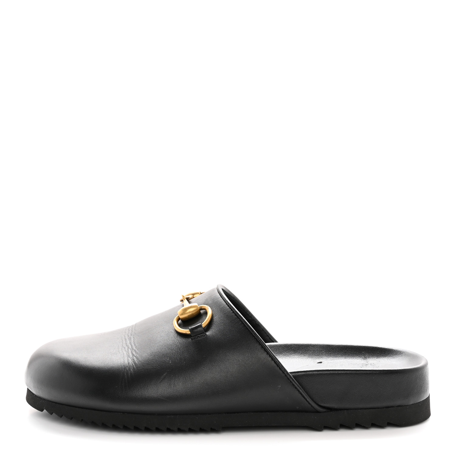 高価値セリー Horsebit Womens Calfskin Jakarta GUCCI Slippers Black 36 靴