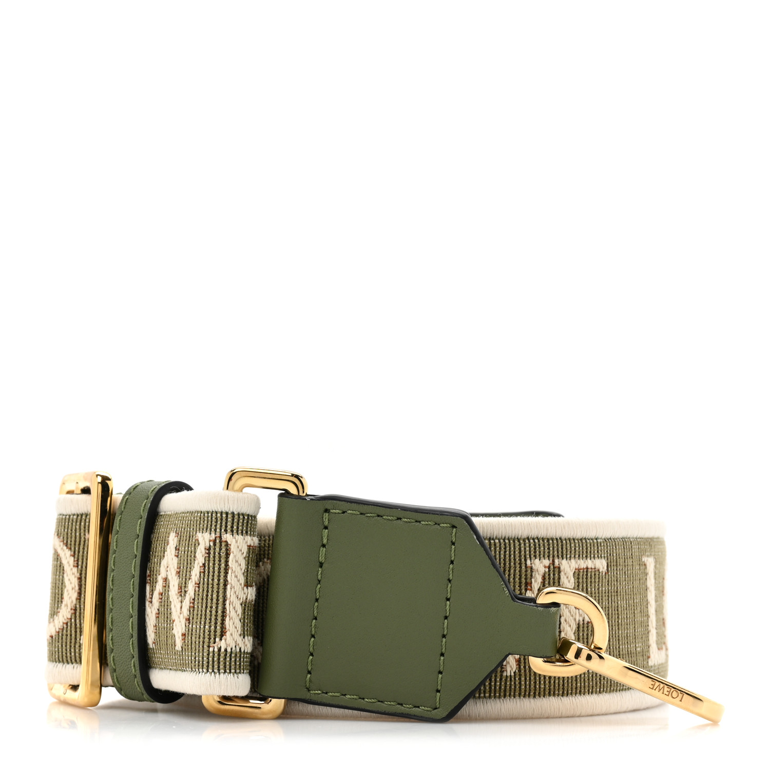 【国内発送】Anagram strap in jacquard and calfskin Anagram strap in jacquard and calfskin Black - LOEWE