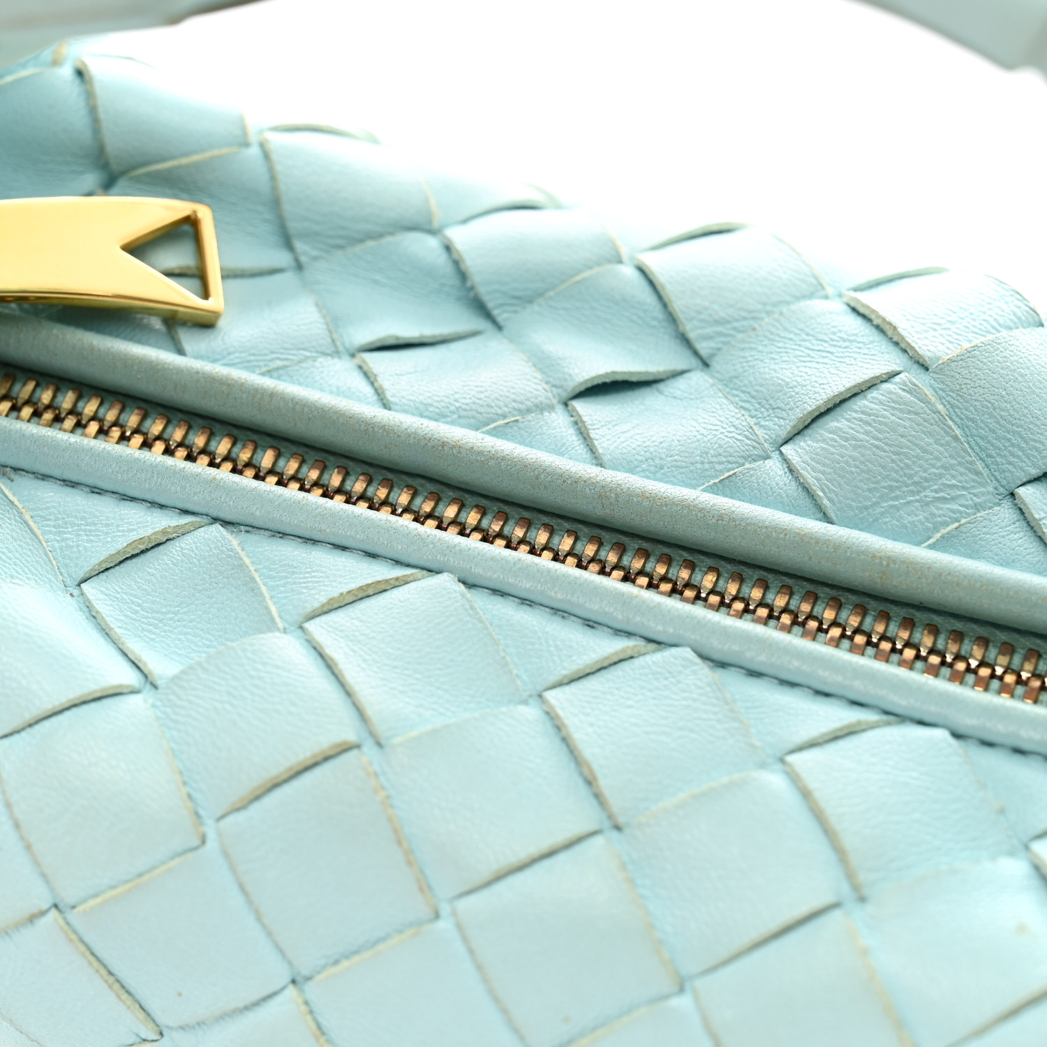 BOTTEGA VENETA Nappa Intrecciato Mini Jodie Teal Washed