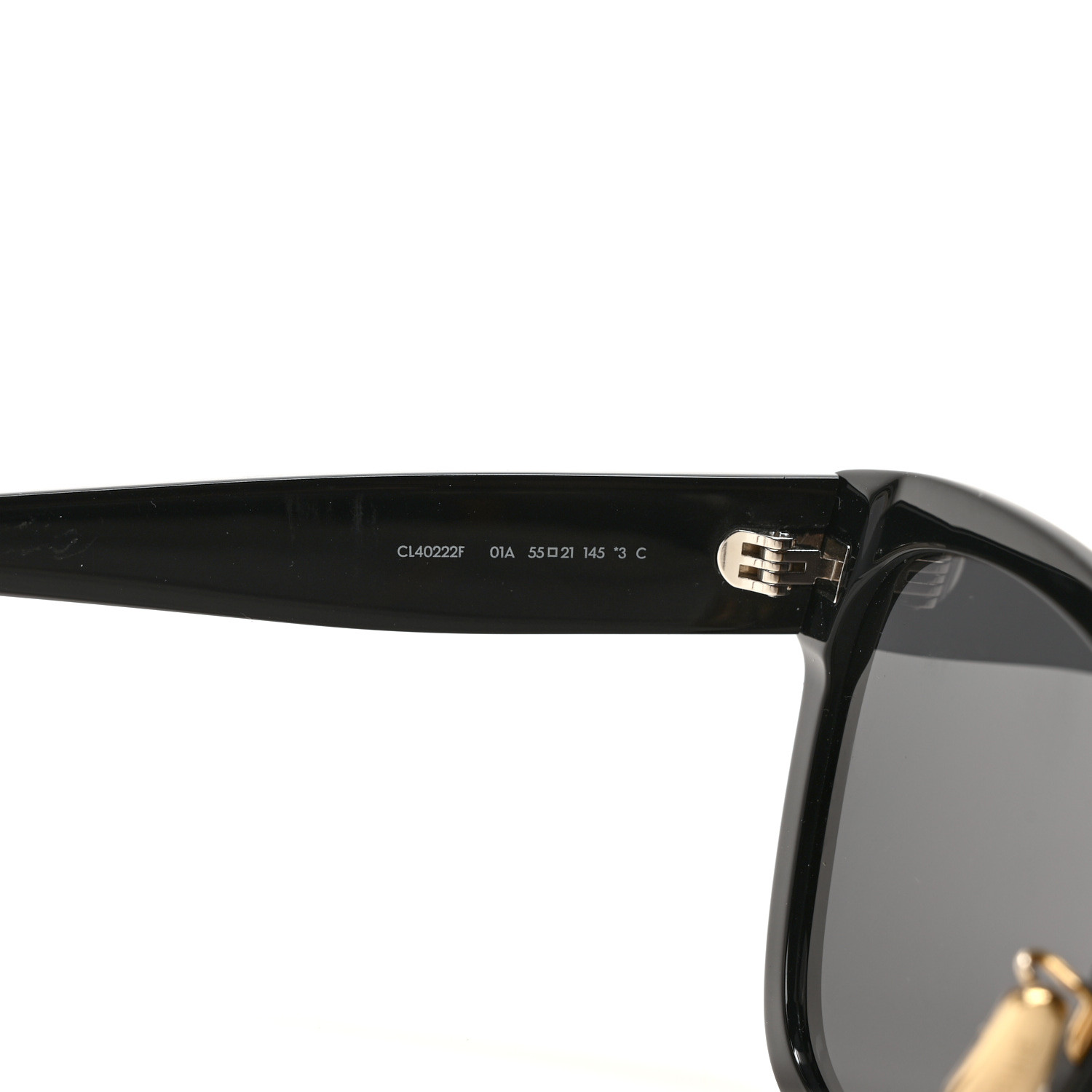 CELINE Acetate Triomphe Sunglasses CL40222F Black 1385963