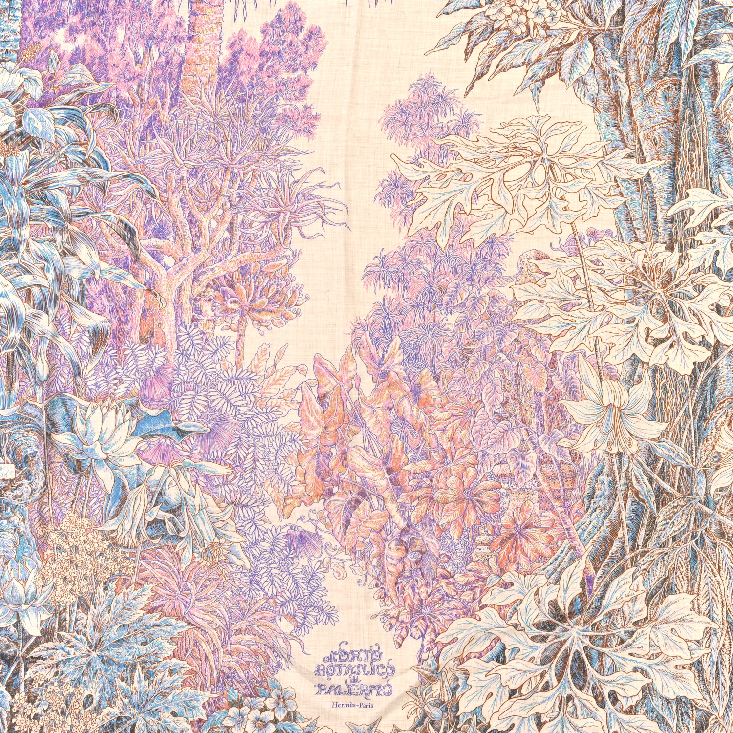 HERMES お洒落 カレジュアン 上品 All'Orto Botanico di Palermo All'Orto Botanico di Palermo shawl 140 | Hermès USA