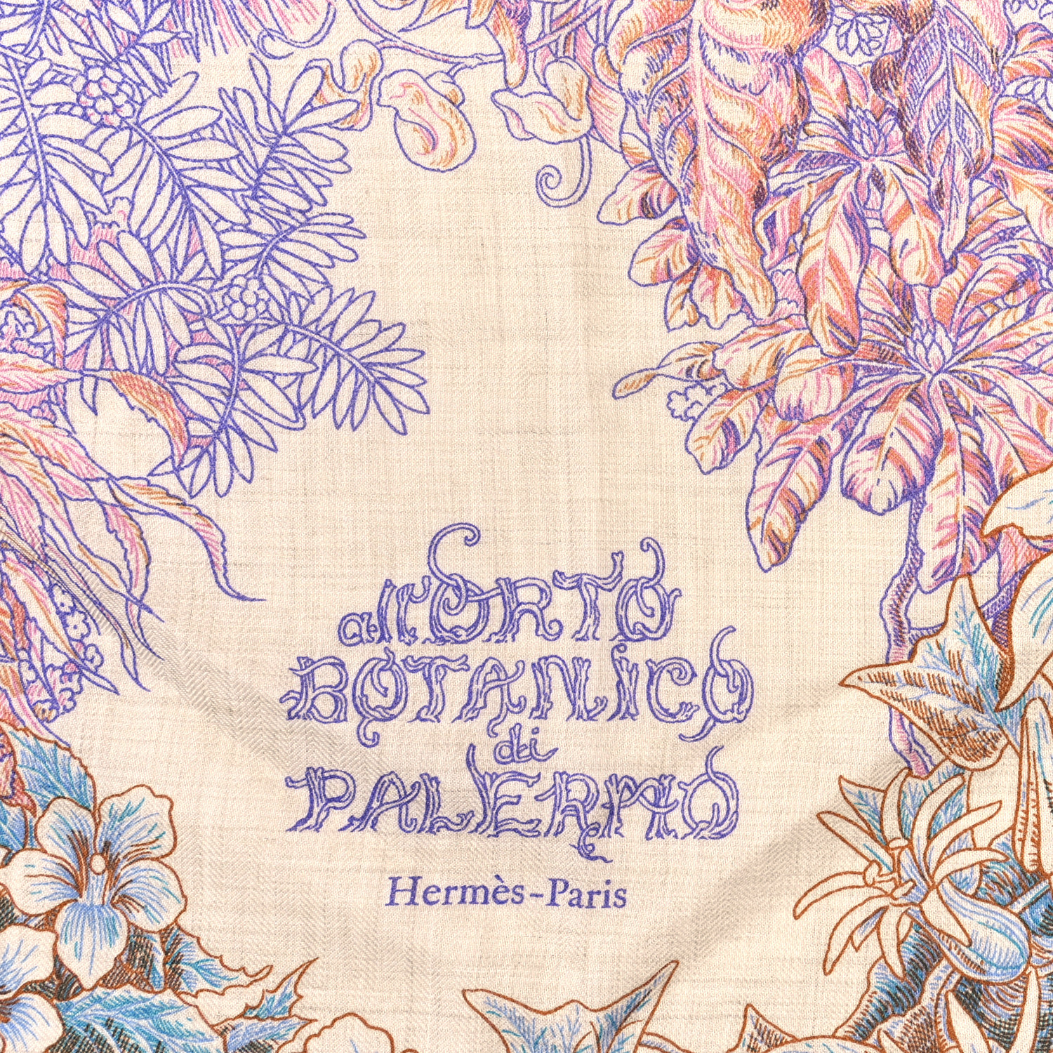 HERMES お洒落 カレジュアン 上品 All'Orto Botanico di Palermo All'Orto Botanico di Palermo shawl 140 | Hermès UAE