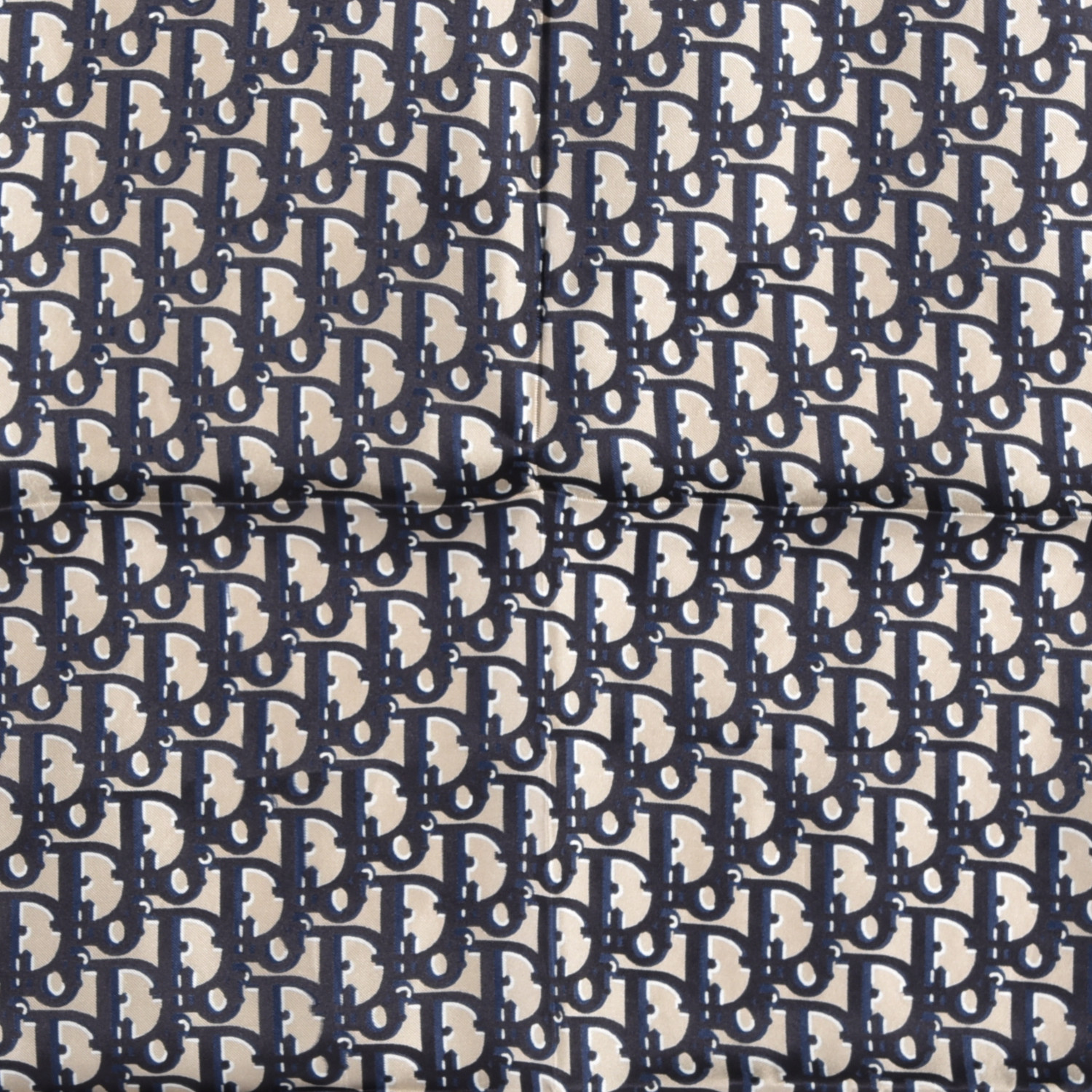Christian Dior シルク ネイビー CHRISTIAN DIOR Silk Oblique Scarf Blue 905151 | FASHIONPHILE