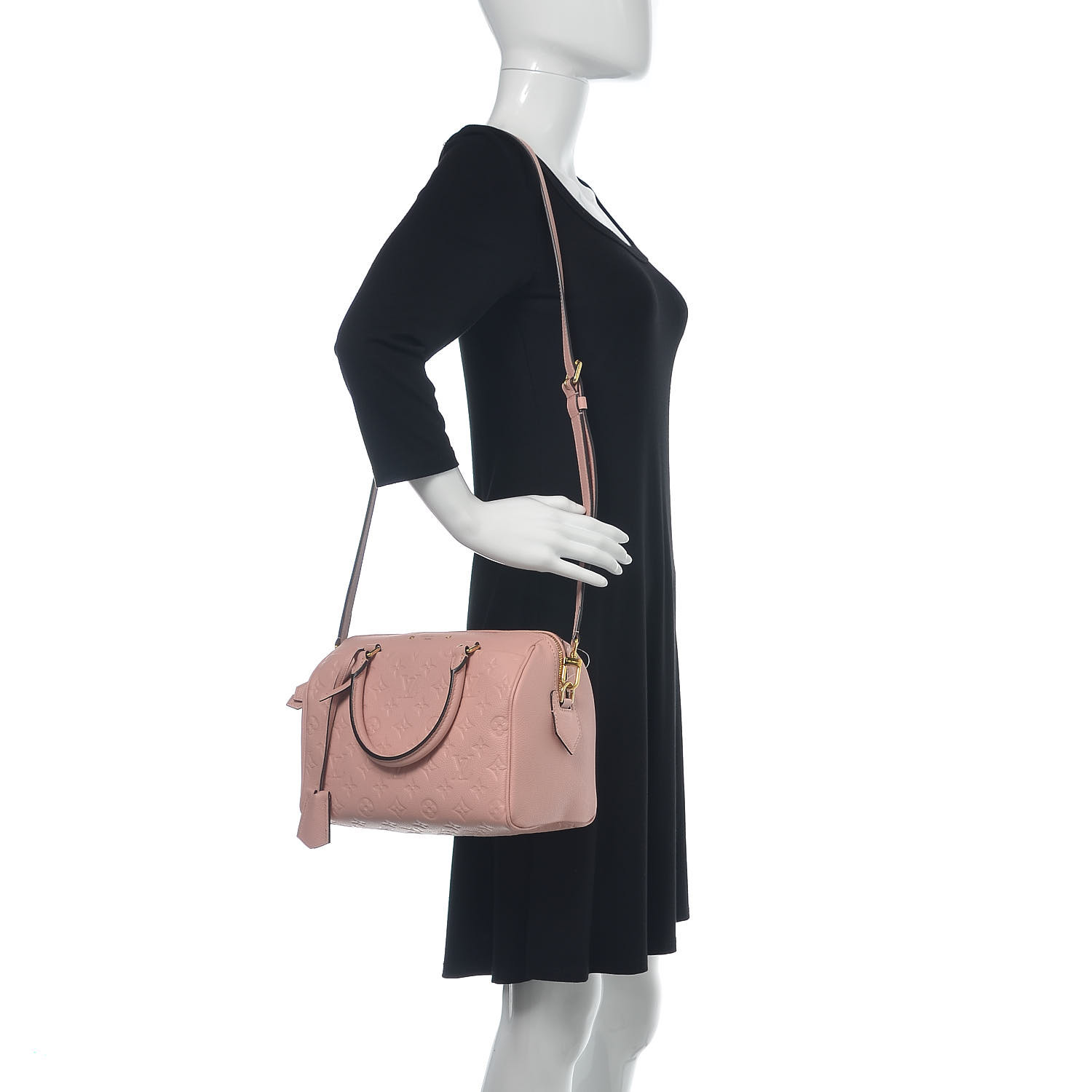 LOUIS VUITTON Empreinte Speedy Bandouliere 25 NM Rose Poudre