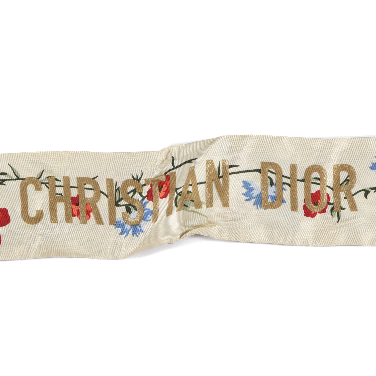 Christian Dior スカーフ archive CHRISTIAN DIOR Silk ABCDior R Mitzah Scarf Yellow 391128