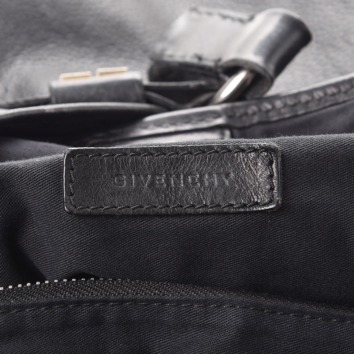 ジバンシーバッグ GIVENCHY Leather Chain Hobo Shoulder Bag Black 257244