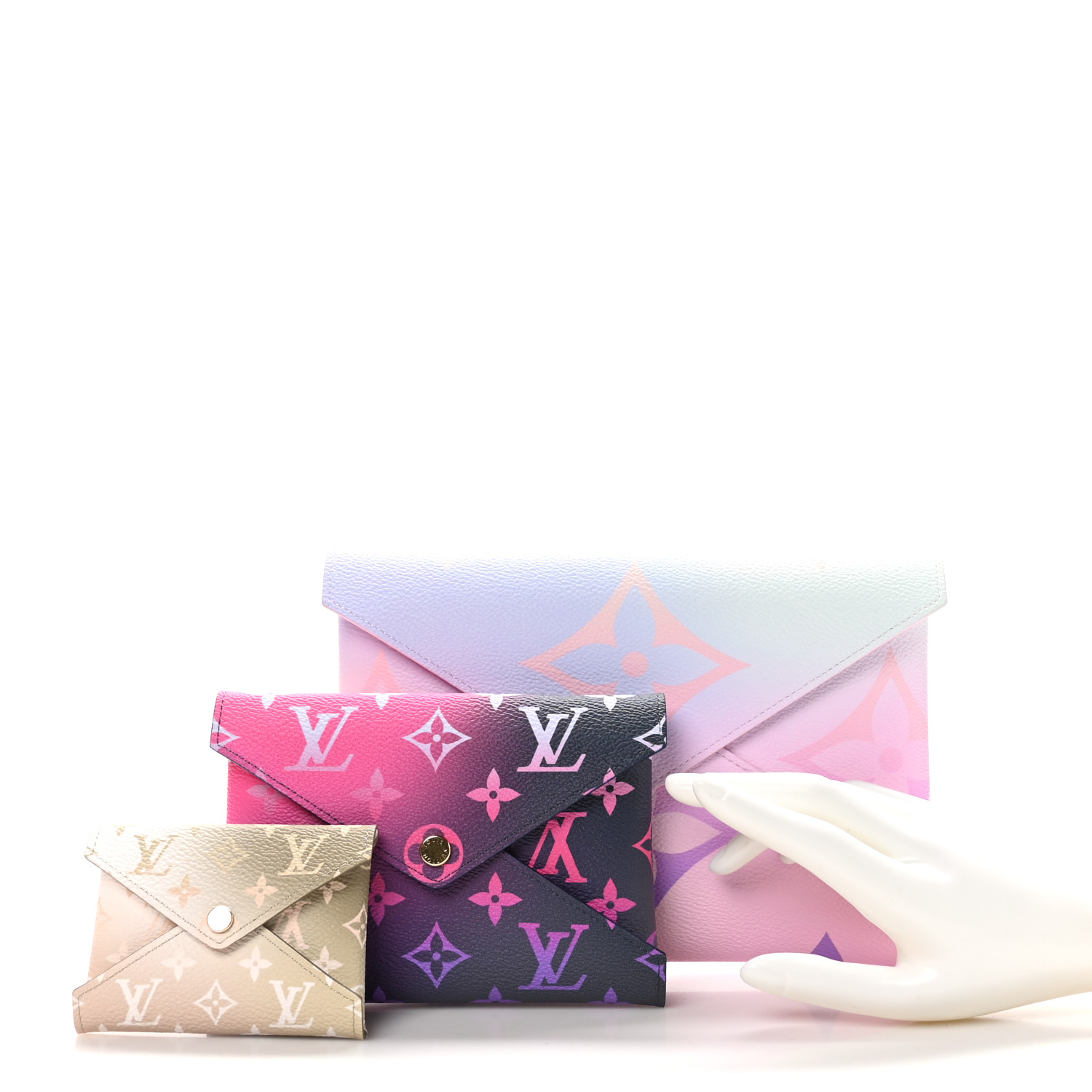 ◆希少品♪【LOUIS VUITTON】pochette キリガミ Blue Pink Beige Kirigami Pochette Monogram - Women - Small Leather Goods