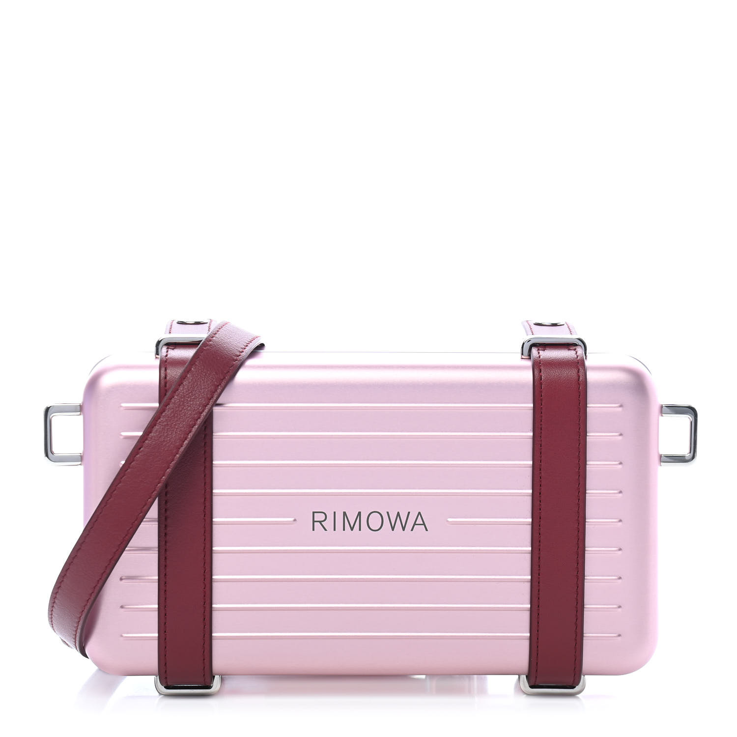 CHRISTIAN DIOR X RIMOWA Aluminum Personal Clutch On Strap