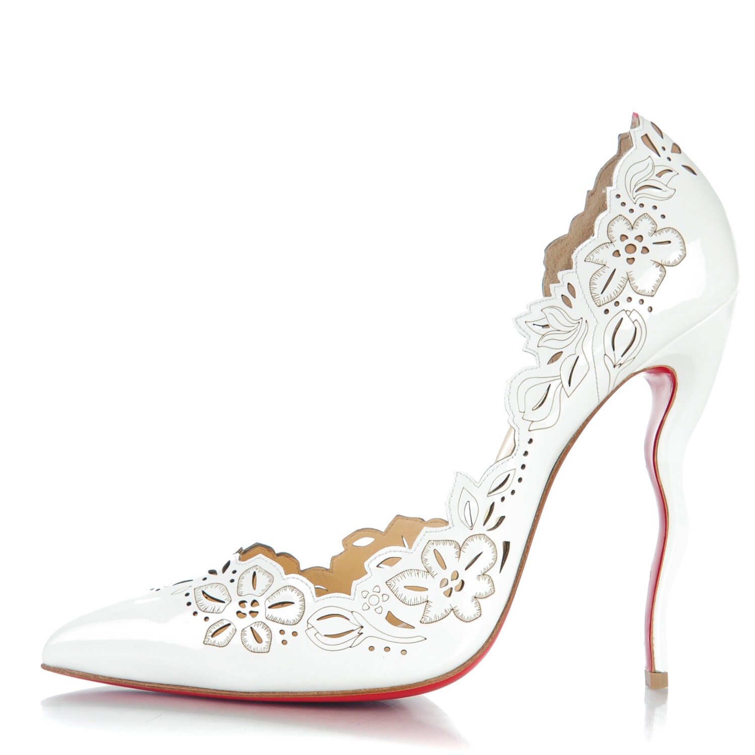【新品未使用】Christian Louboutin ポルトガバ ホワイト Miss Z 100 Bianco Nappa leather - Women Shoes - Christian