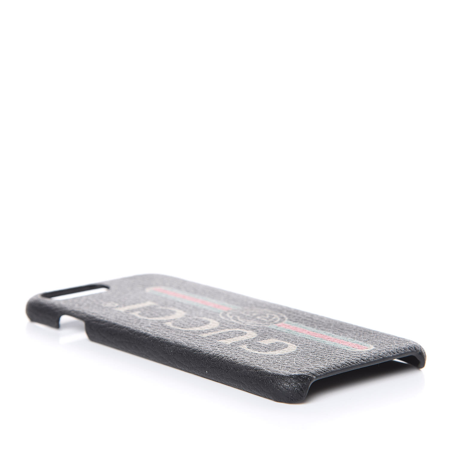 GUCCI Rubber Gucci Print iPhone 7/8 Plus Case Black 440296