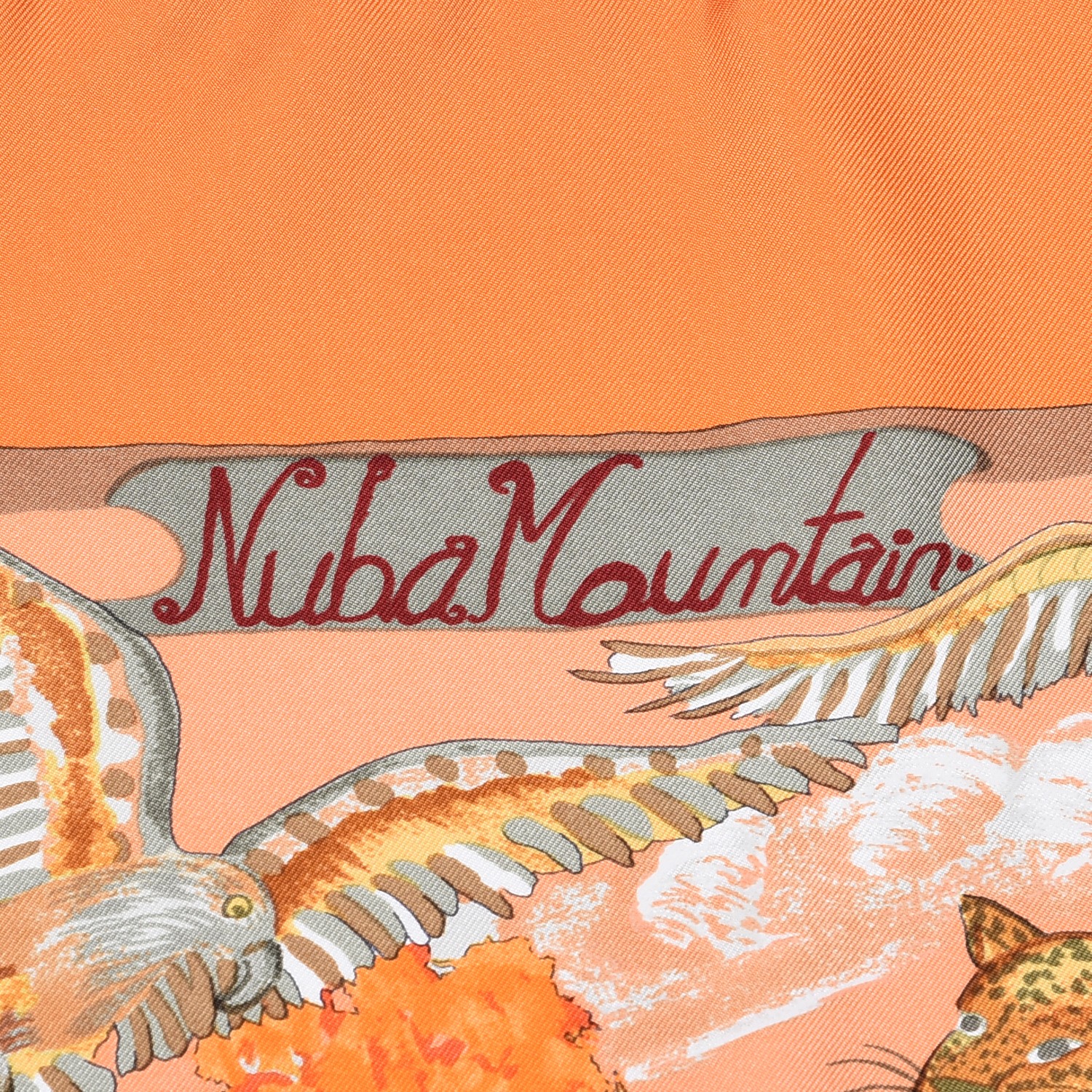 HERMES Silk Nuba Mountain Scarf 90 233426 | FASHIONPHILE