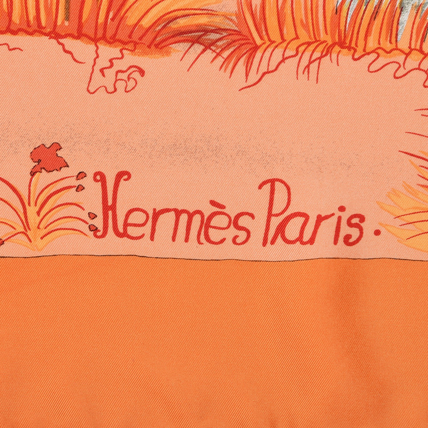 HERMES Silk Nuba Mountain Scarf 90 233426 | FASHIONPHILE