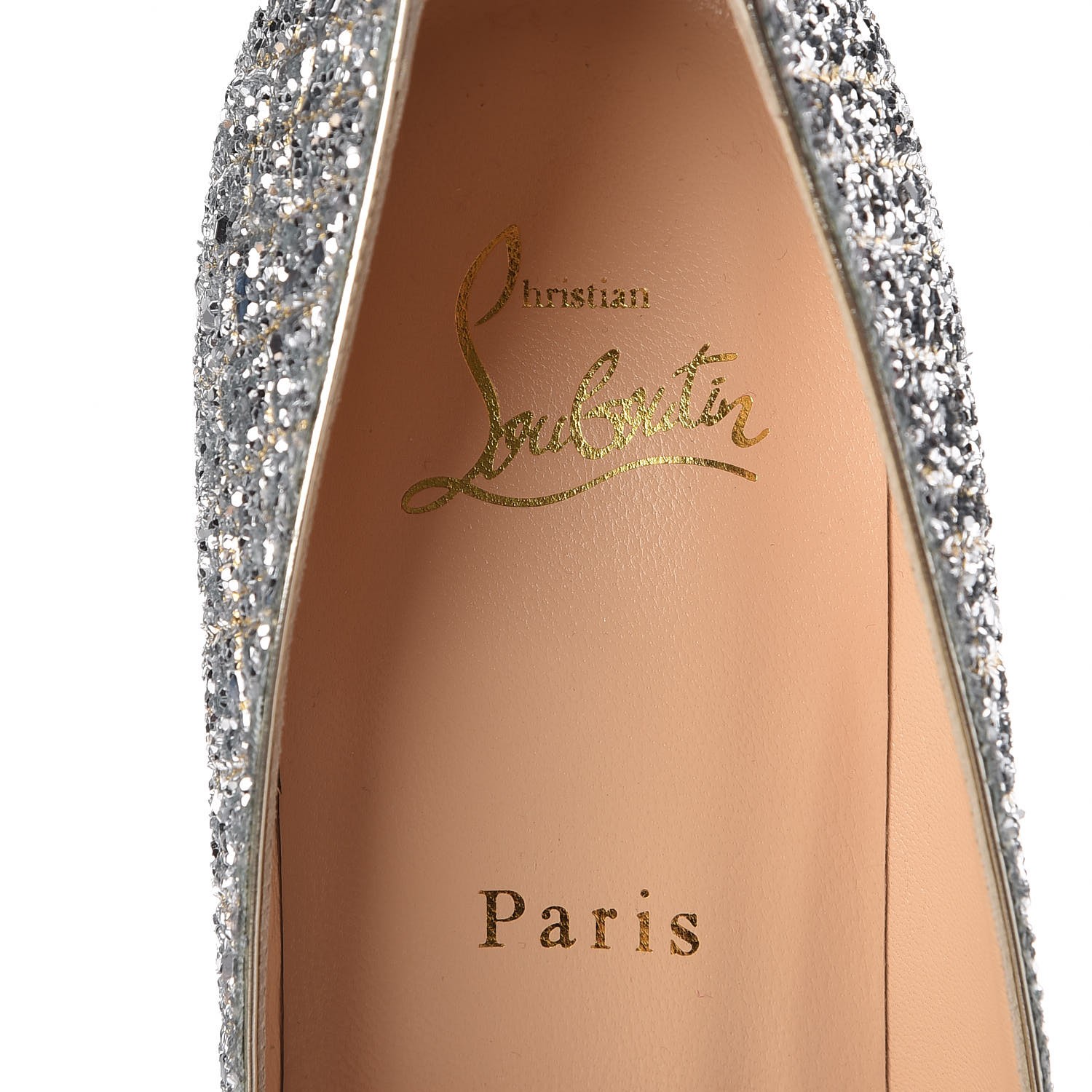 CHRISTIAN LOUBOUTIN Glitter Canvas Aliglitter Fifille 100