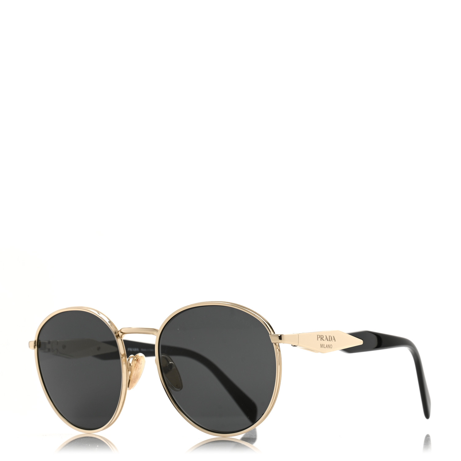 PRADA Metal Sunglasses SPR56Z Gold 1657894 | FASHIONPHILE