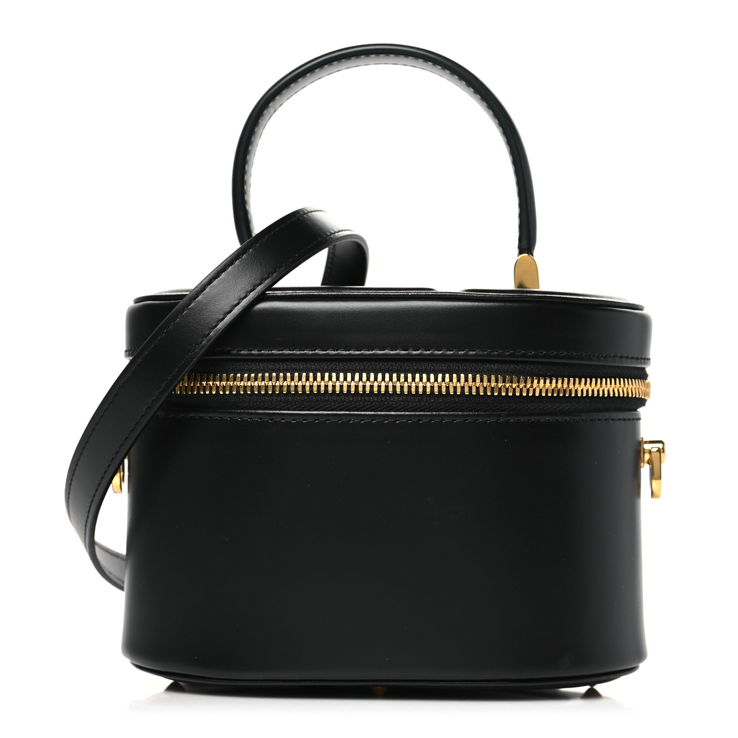 【Dior】ディオール★vanity case★バニティケース【ランク:A】 CHRISTIAN DIOR Lambskin Signature CD Vanity Case Black