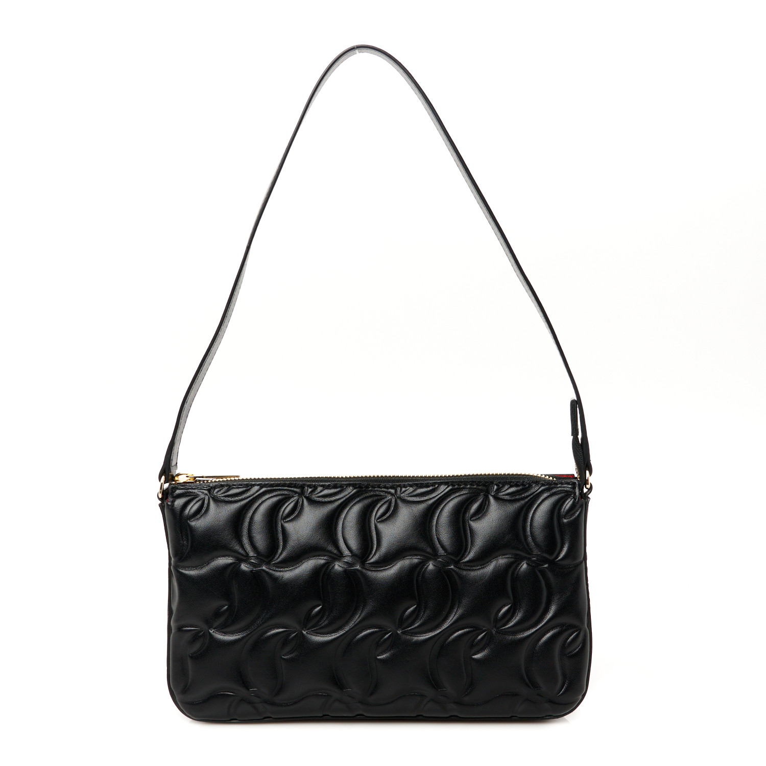Christian Louboutin＊Loubilab shoulder bag バッグ＊送料込 CHRISTIAN LOUBOUTIN Calfskin Embossed Loubila Shoulder Bag