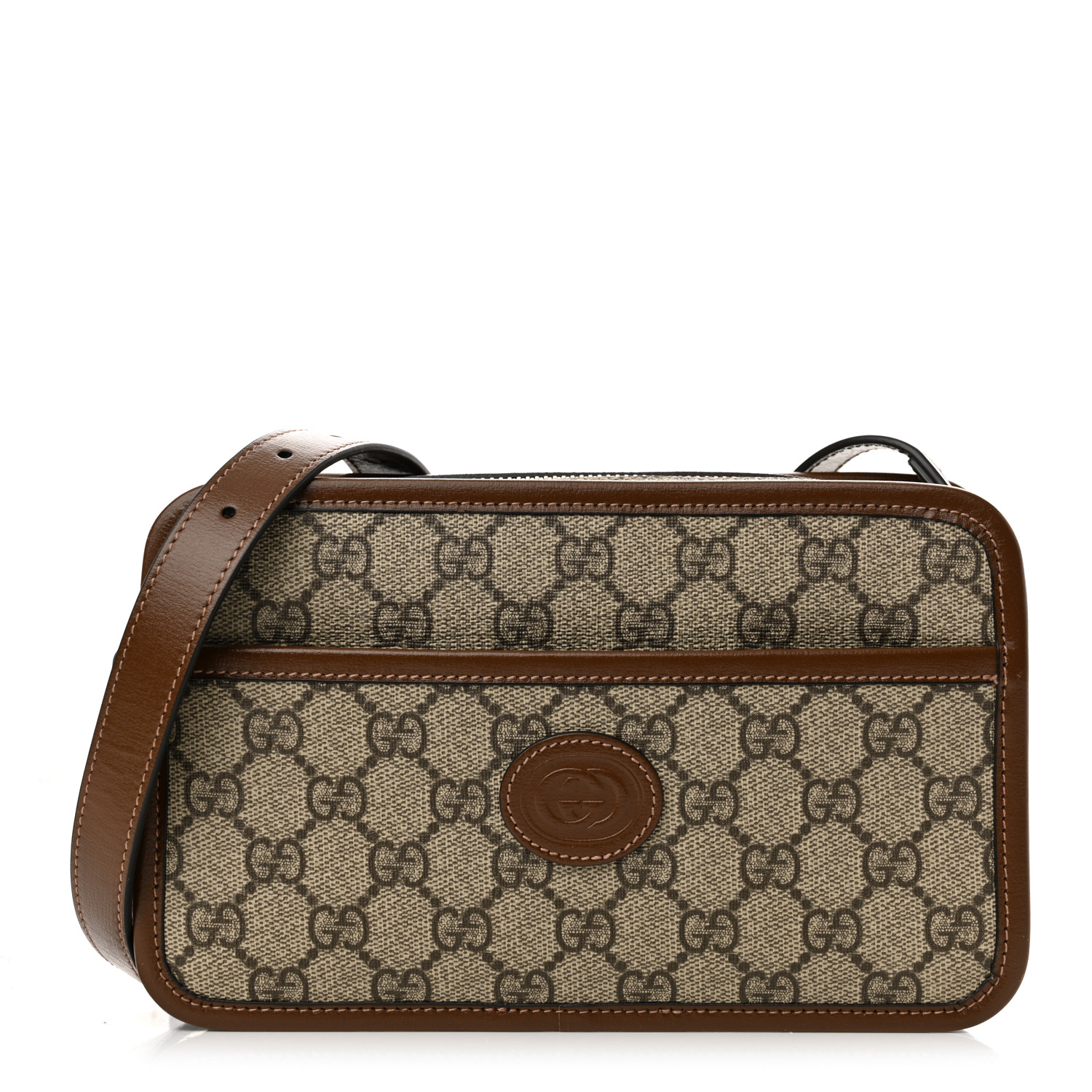 GUCCI GG Supreme Monogram Azalea Calfskin Mini Retro