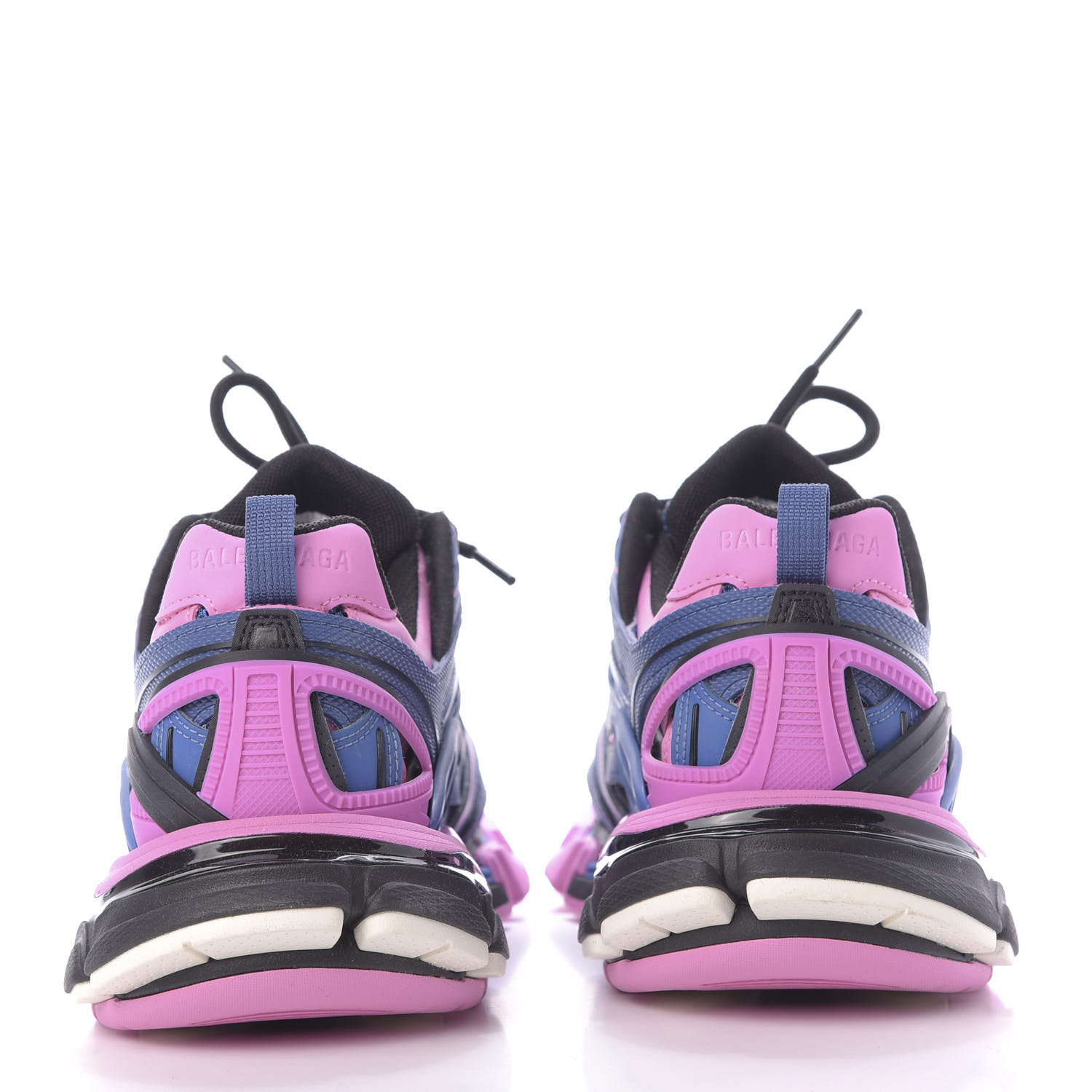 BALENCIAGA Rubber Mesh Bi-Color Womens Track.2 Open Sneakers