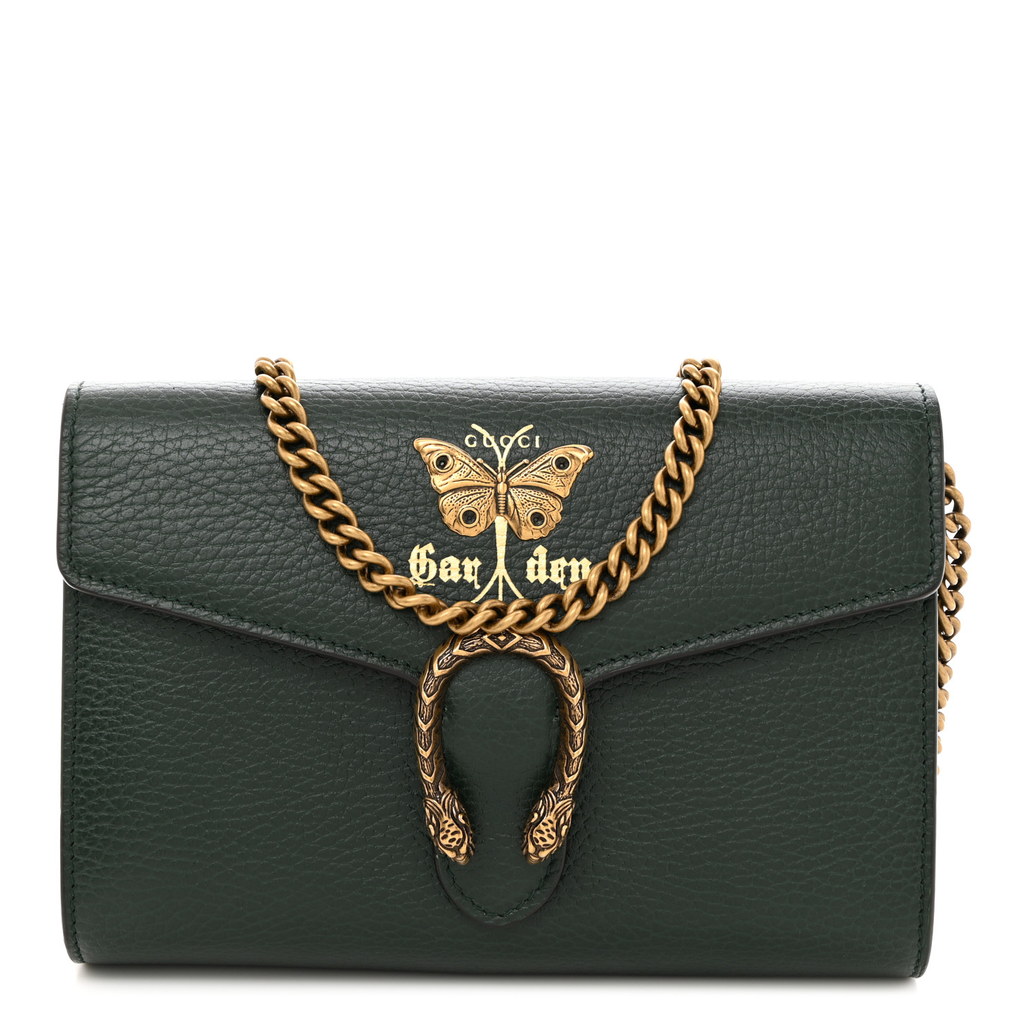 長財布 DIONYSUS CHAIN WALLET Dionysus wallet on chain in beige and ebony | GUCCI® US