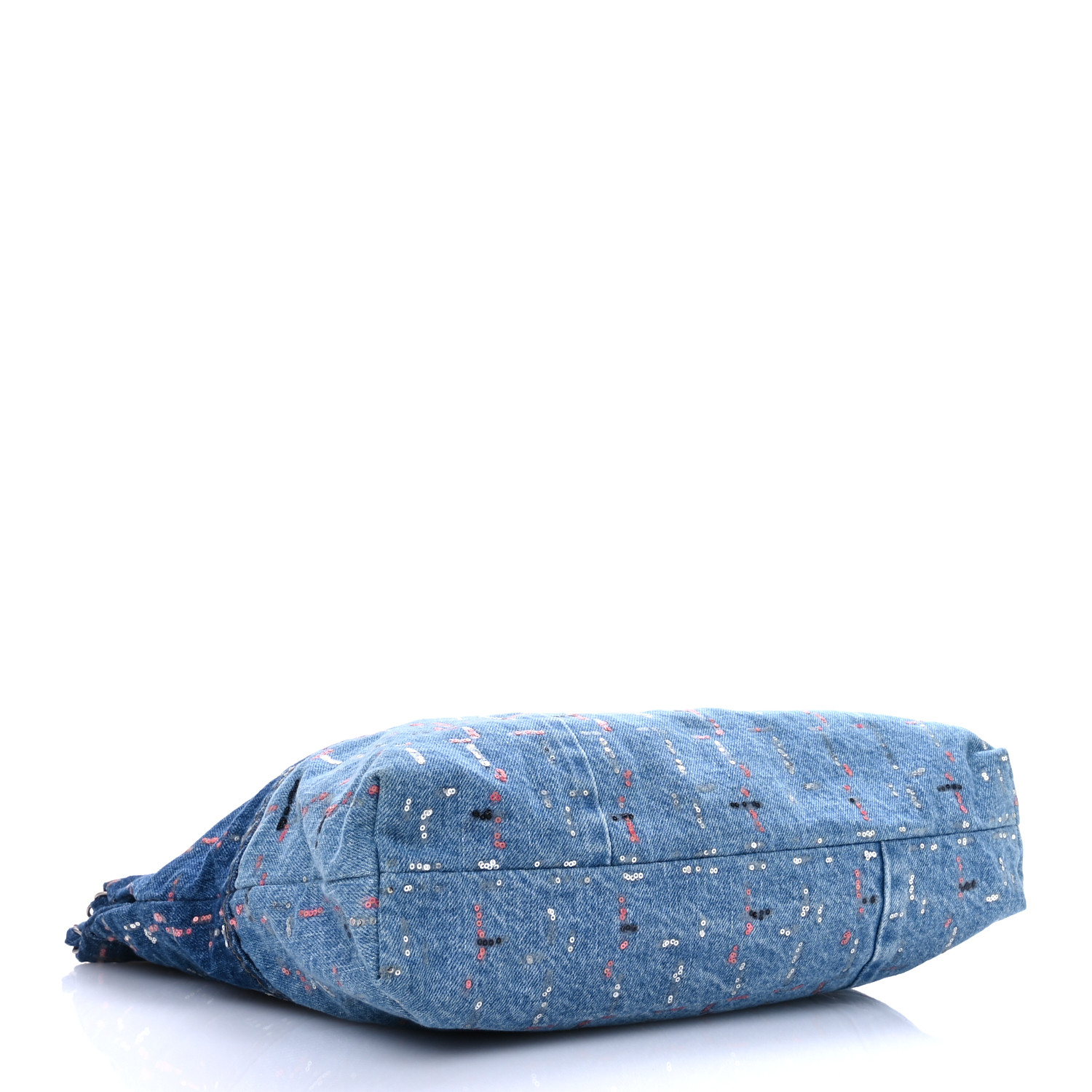 CHANEL Denim Sequin Chanel 22 Blue 1572521 | FASHIONPHILE