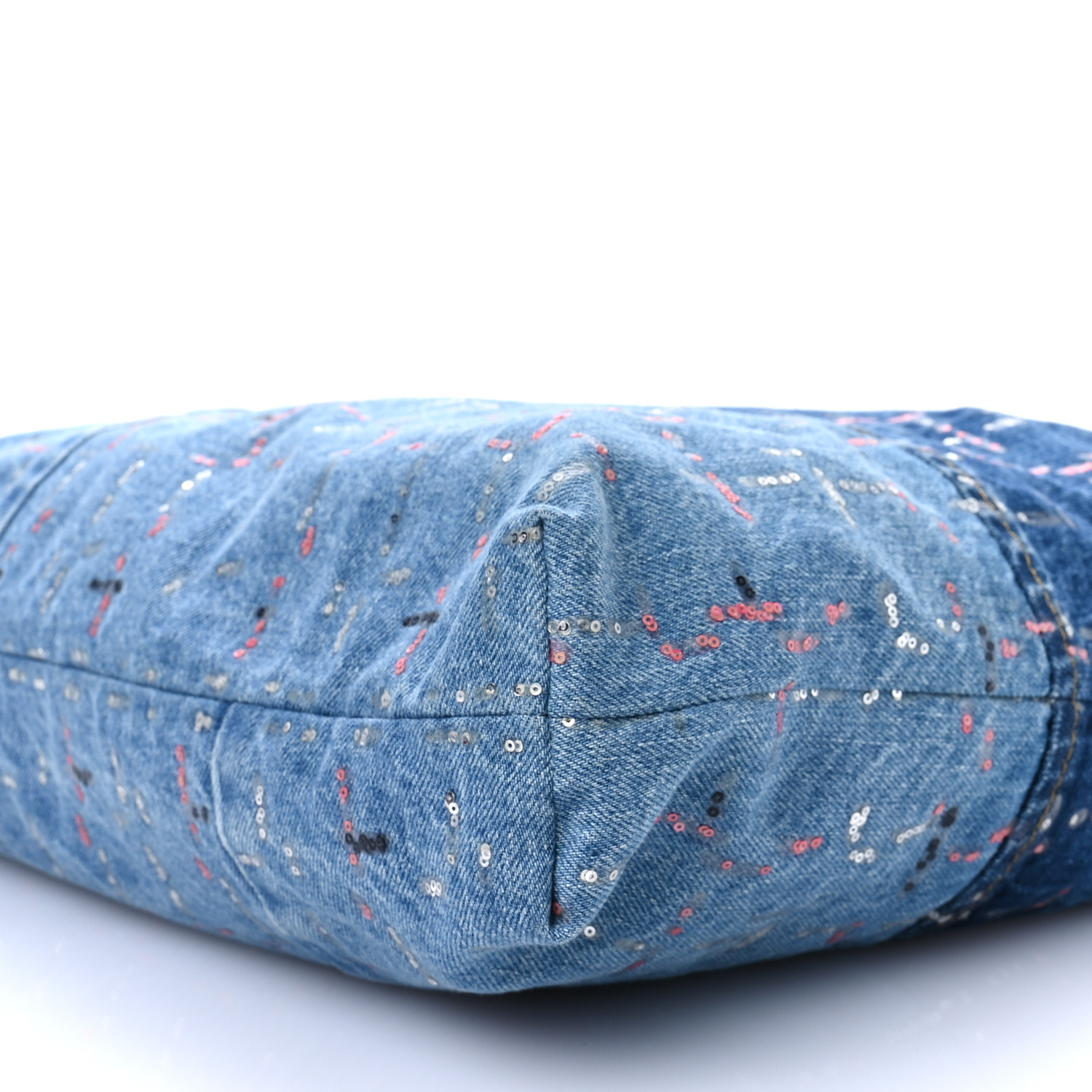 CHANEL Denim Sequin Chanel 22 Blue 1572521 | FASHIONPHILE