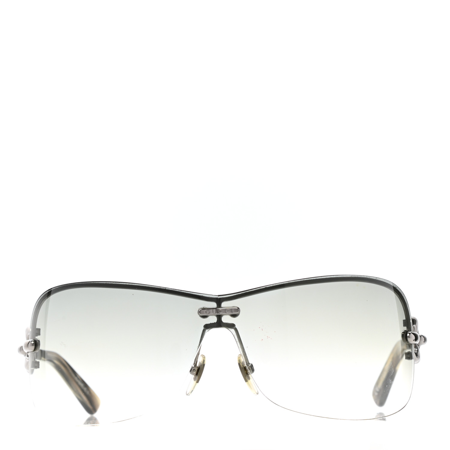GUCCI チェーンデザイン ハーフリム GGチェーン サングラス GG2772 GUCCI Rimless Gradient Sunglasses GG2772 Brown Tortoiseshell