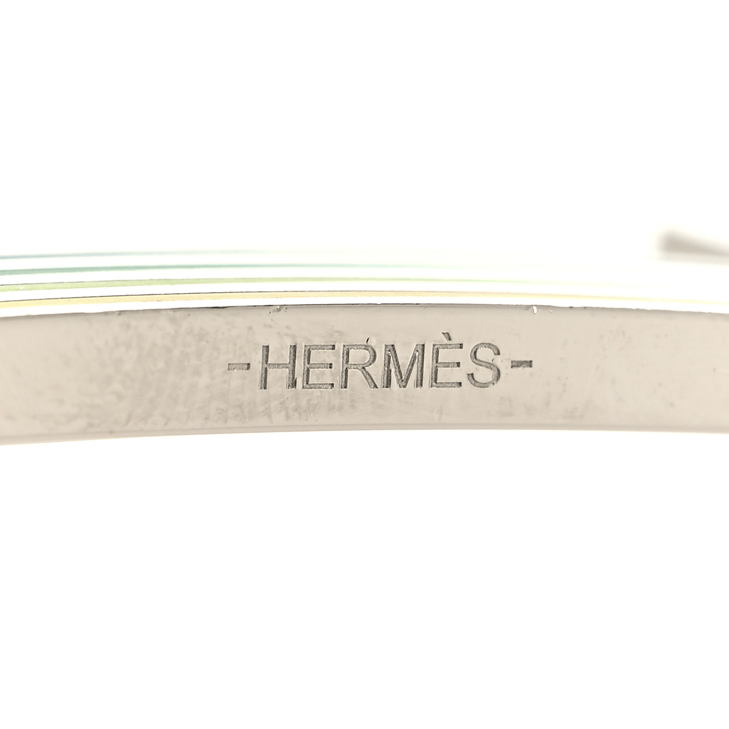 HERMES Lacquered Quizz H Rainbow Belt Buckle Multicolor