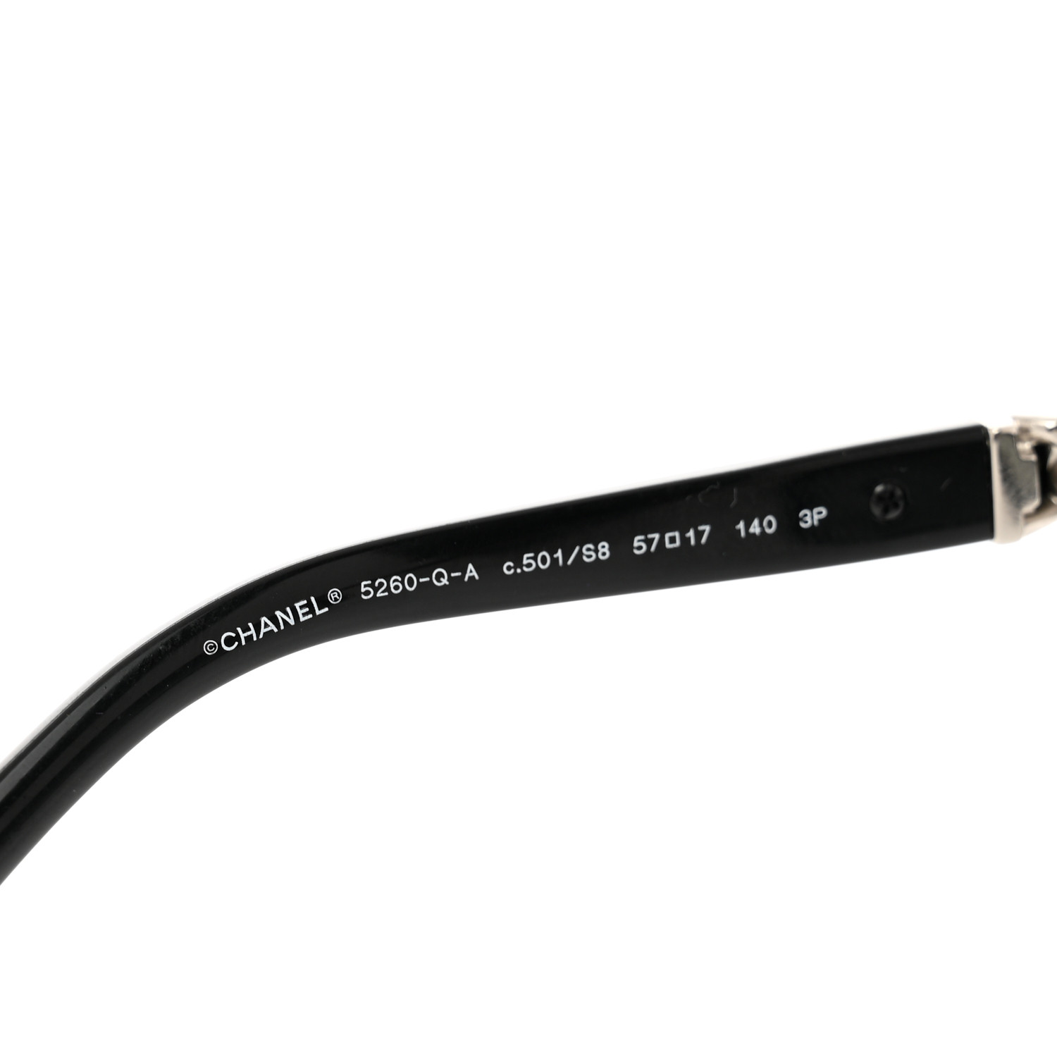 CHANEL サングラス ブラック　5260-Q-A CHANEL Cat Eye Chain Polarized Sunglasses 5260-Q-A Black
