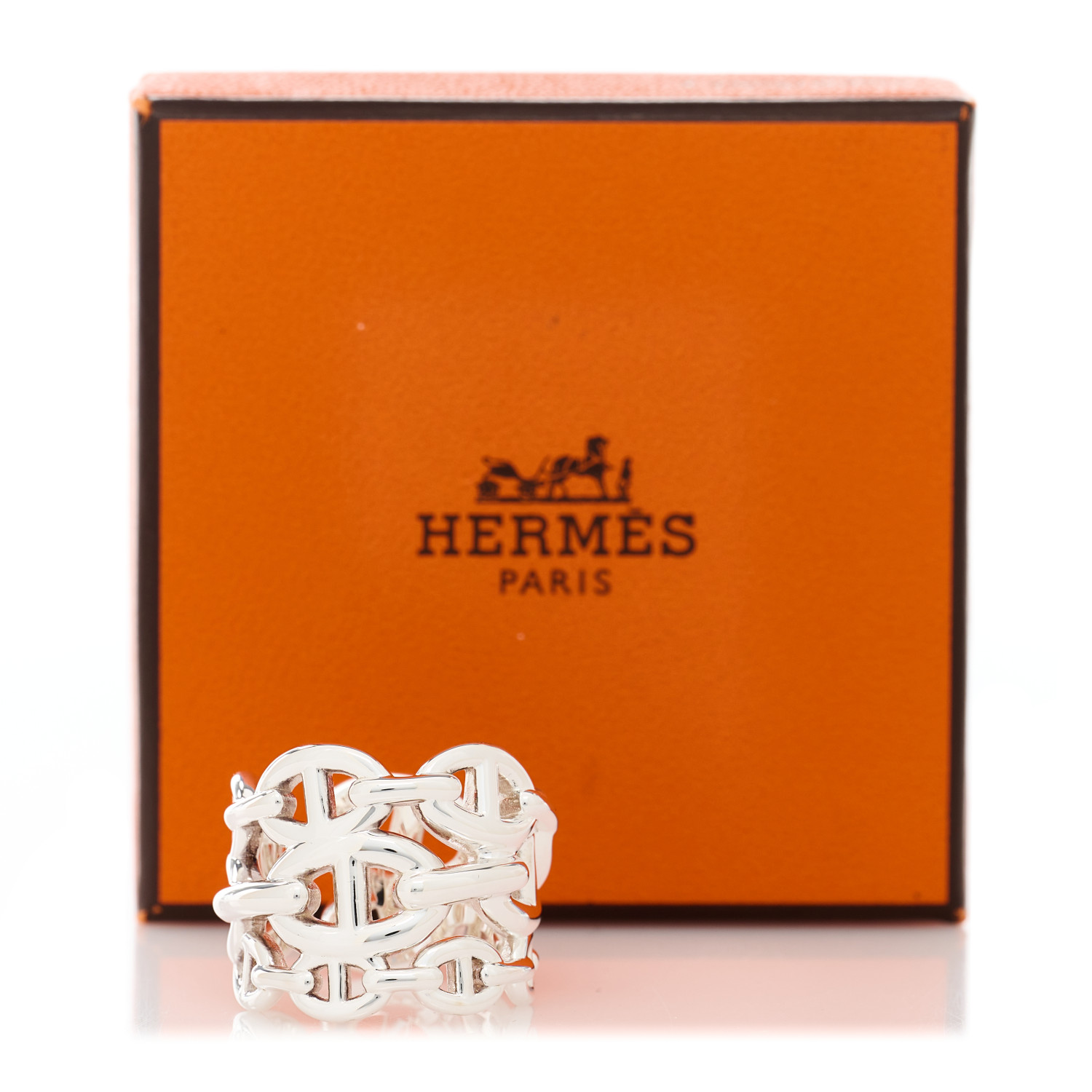 【HERMES】  Chaine d‘Andre Enchainee リング GM Chaine d'ancre Enchainee ring, large model | Hermès USA