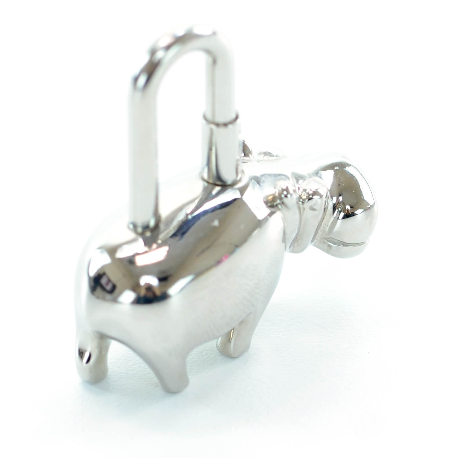 HERMES Annee Des Fleuves Hippo Cadena Silver 38835 | FASHIONPHILE